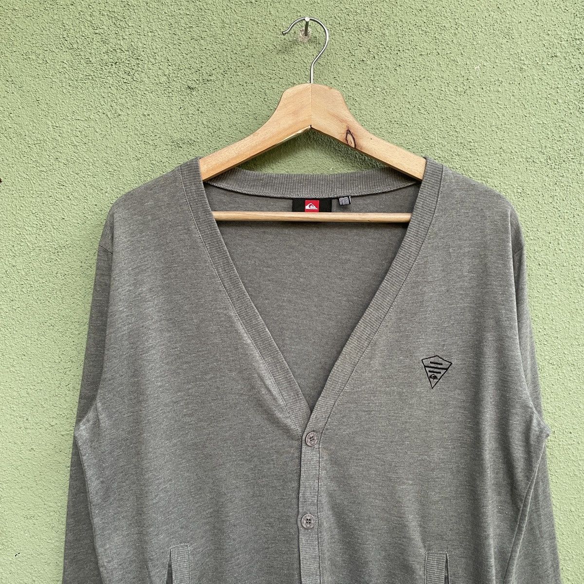 Aran Isles Knitwear Vintage Quiksilver Kurt Cobain Style Grey Cardigan Knitwear Size US M / EU 48-50 / 2 - 3 Thumbnail