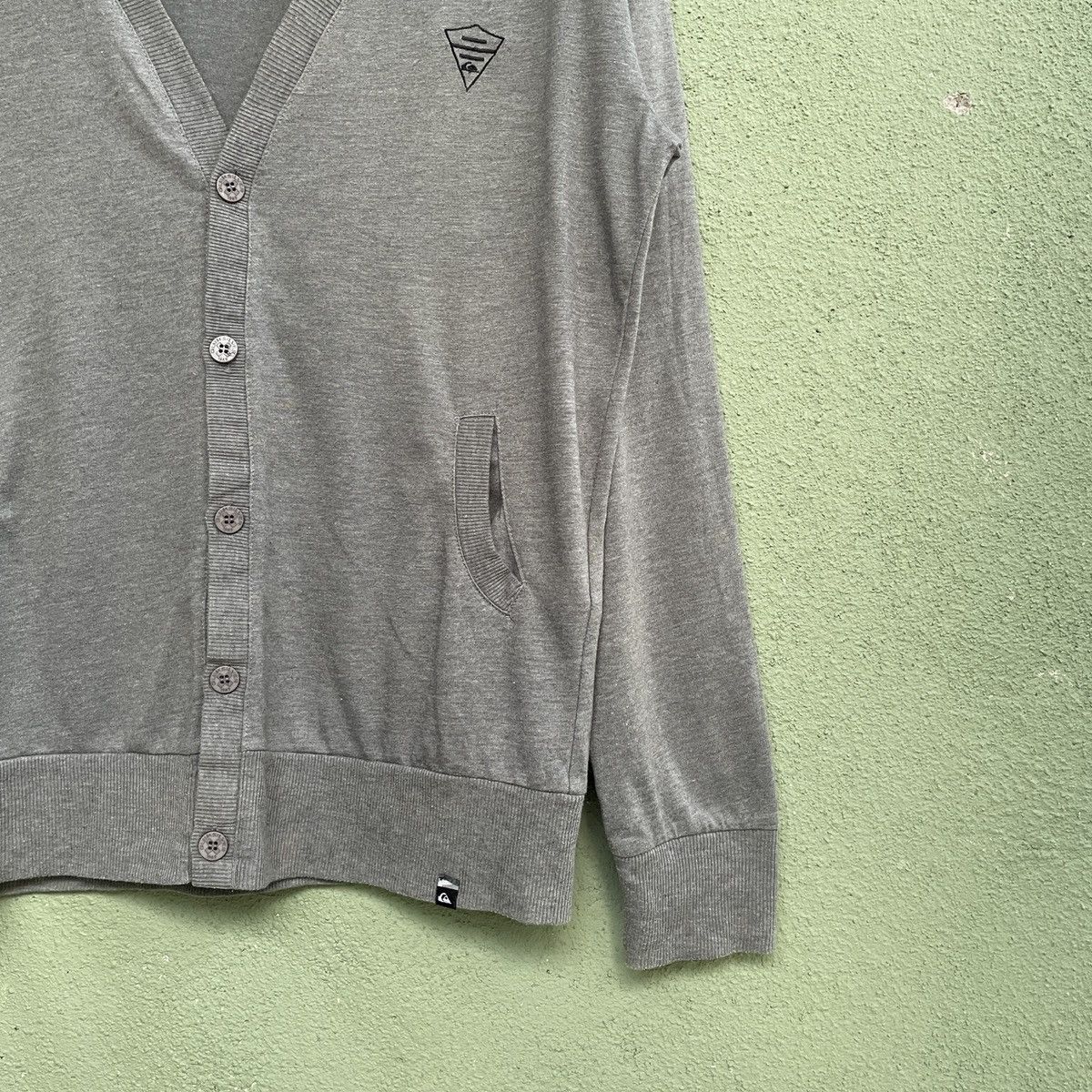 Aran Isles Knitwear Vintage Quiksilver Kurt Cobain Style Grey Cardigan Knitwear Size US M / EU 48-50 / 2 - 5 Thumbnail