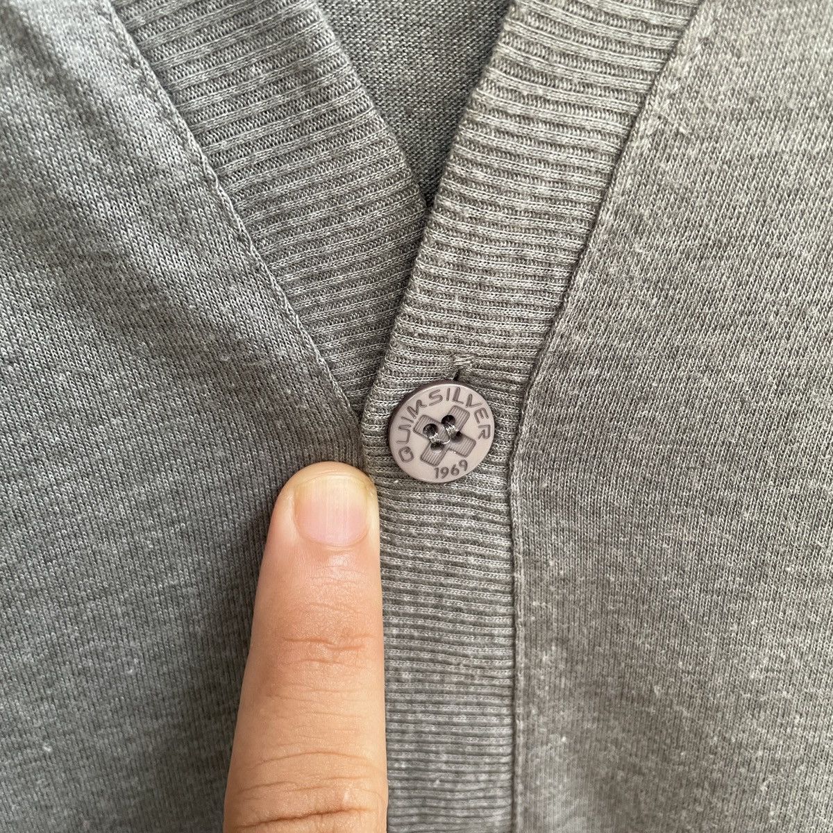 Aran Isles Knitwear Vintage Quiksilver Kurt Cobain Style Grey Cardigan Knitwear Size US M / EU 48-50 / 2 - 10 Thumbnail