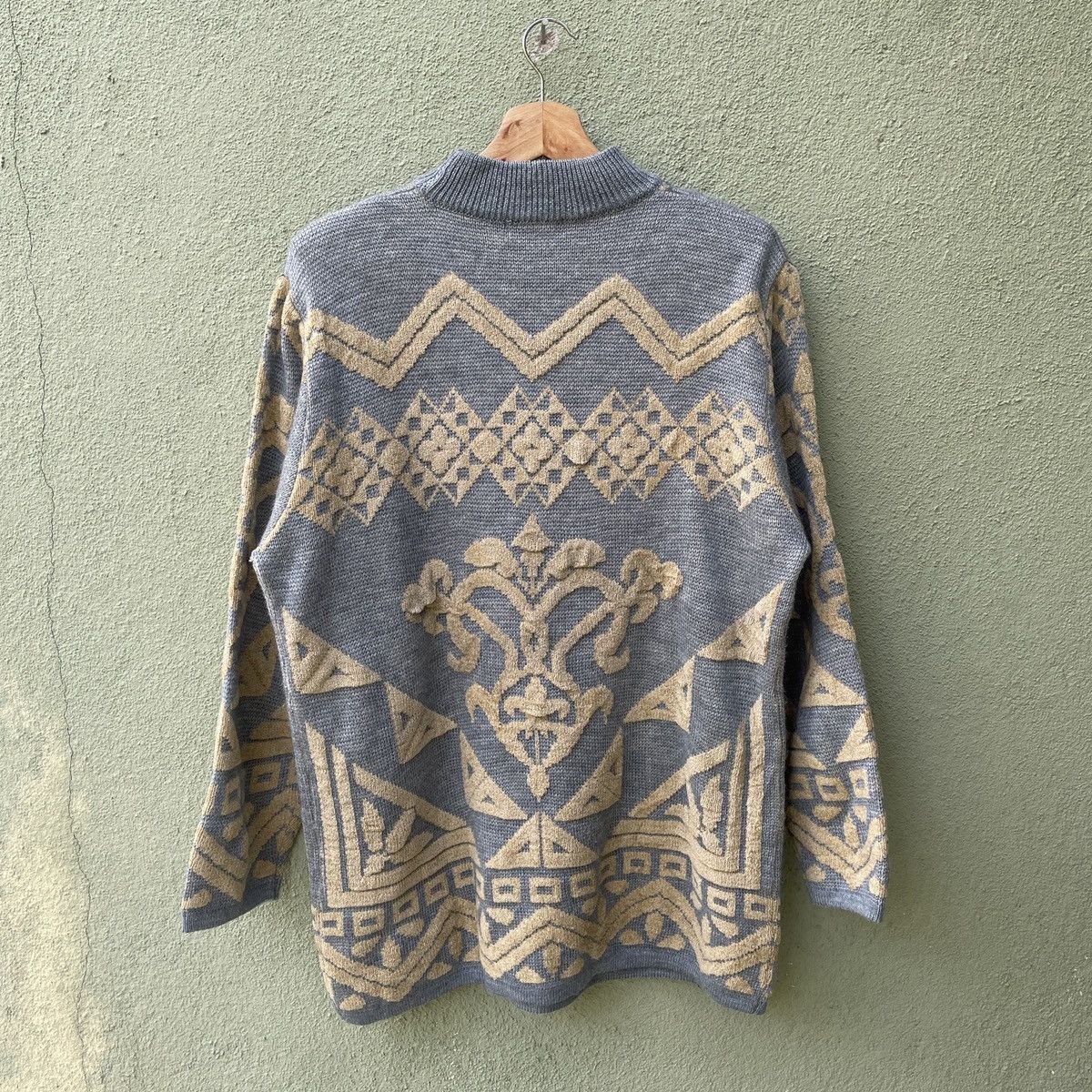 Aran Isles Knitwear Vintage BIANCA Rare Design Full Print Knitwear Sweater JAPAN Size US L / EU 52-54 / 3 - 11 Thumbnail