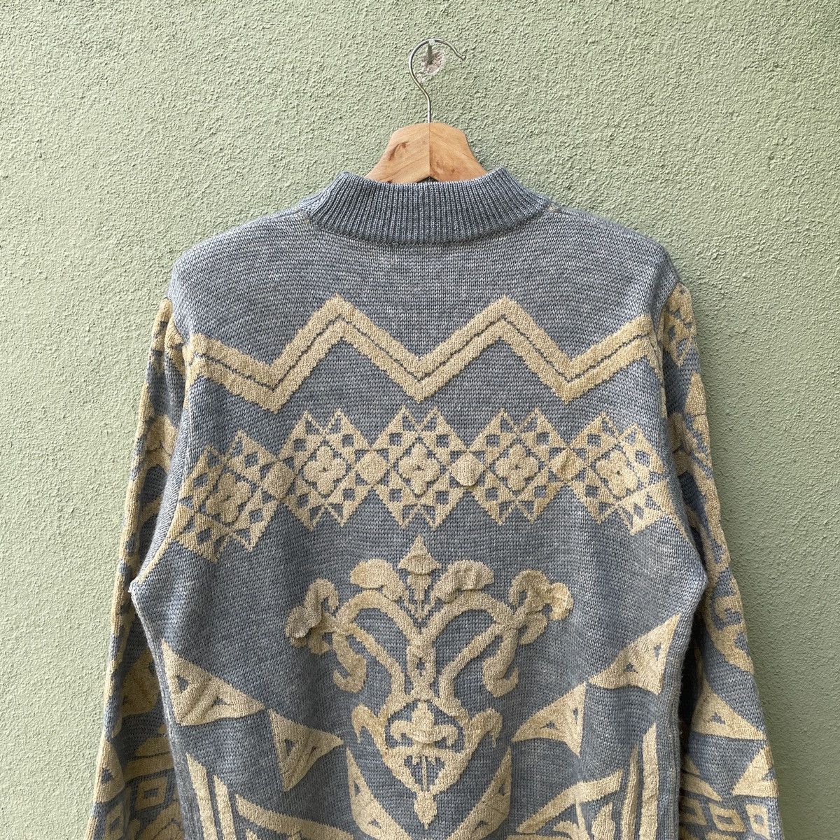 Aran Isles Knitwear Vintage BIANCA Rare Design Full Print Knitwear Sweater JAPAN Size US L / EU 52-54 / 3 - 9 Thumbnail
