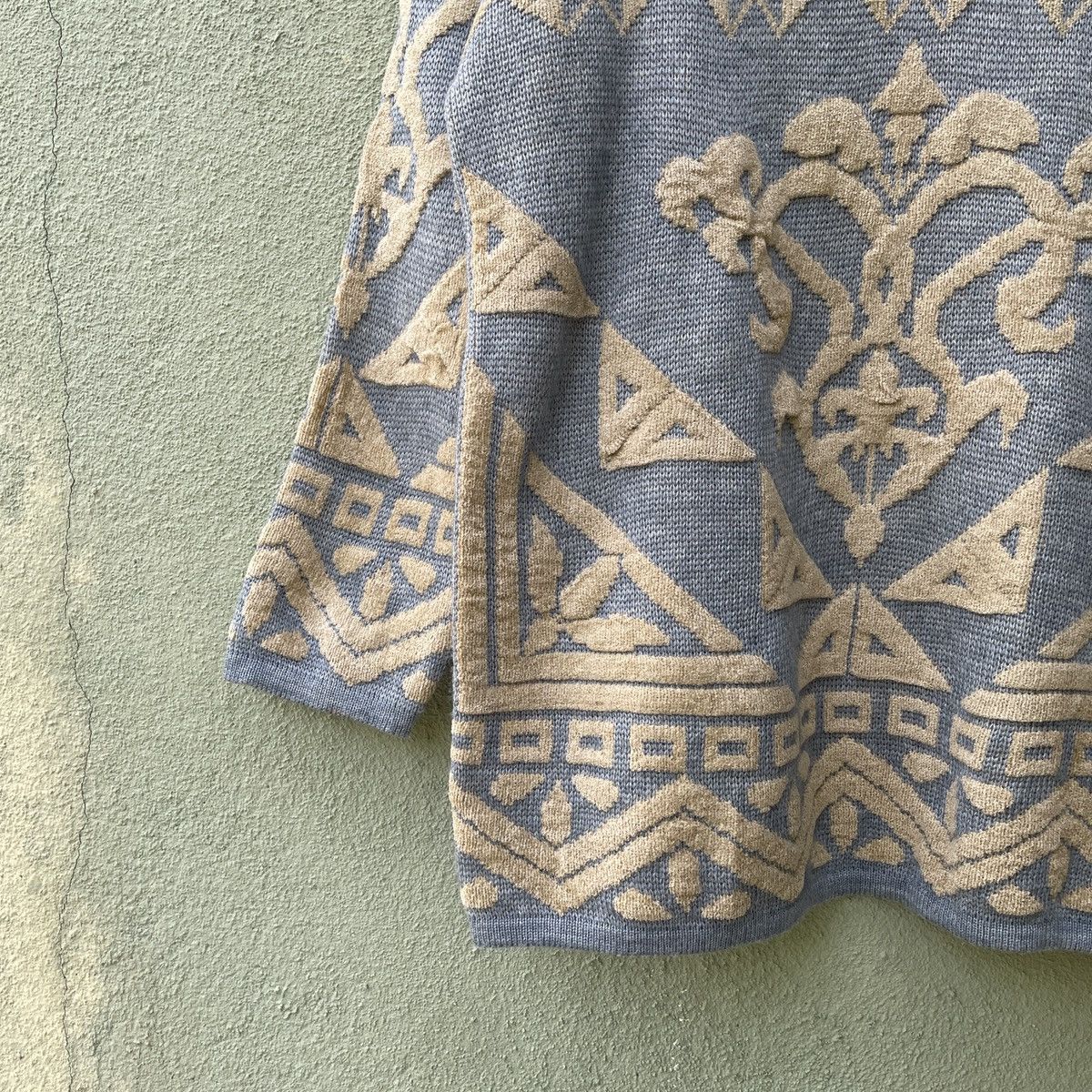Aran Isles Knitwear Vintage BIANCA Rare Design Full Print Knitwear Sweater JAPAN Size US L / EU 52-54 / 3 - 4 Thumbnail
