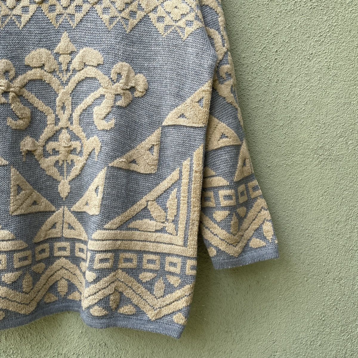 Aran Isles Knitwear Vintage BIANCA Rare Design Full Print Knitwear Sweater JAPAN Size US L / EU 52-54 / 3 - 5 Thumbnail