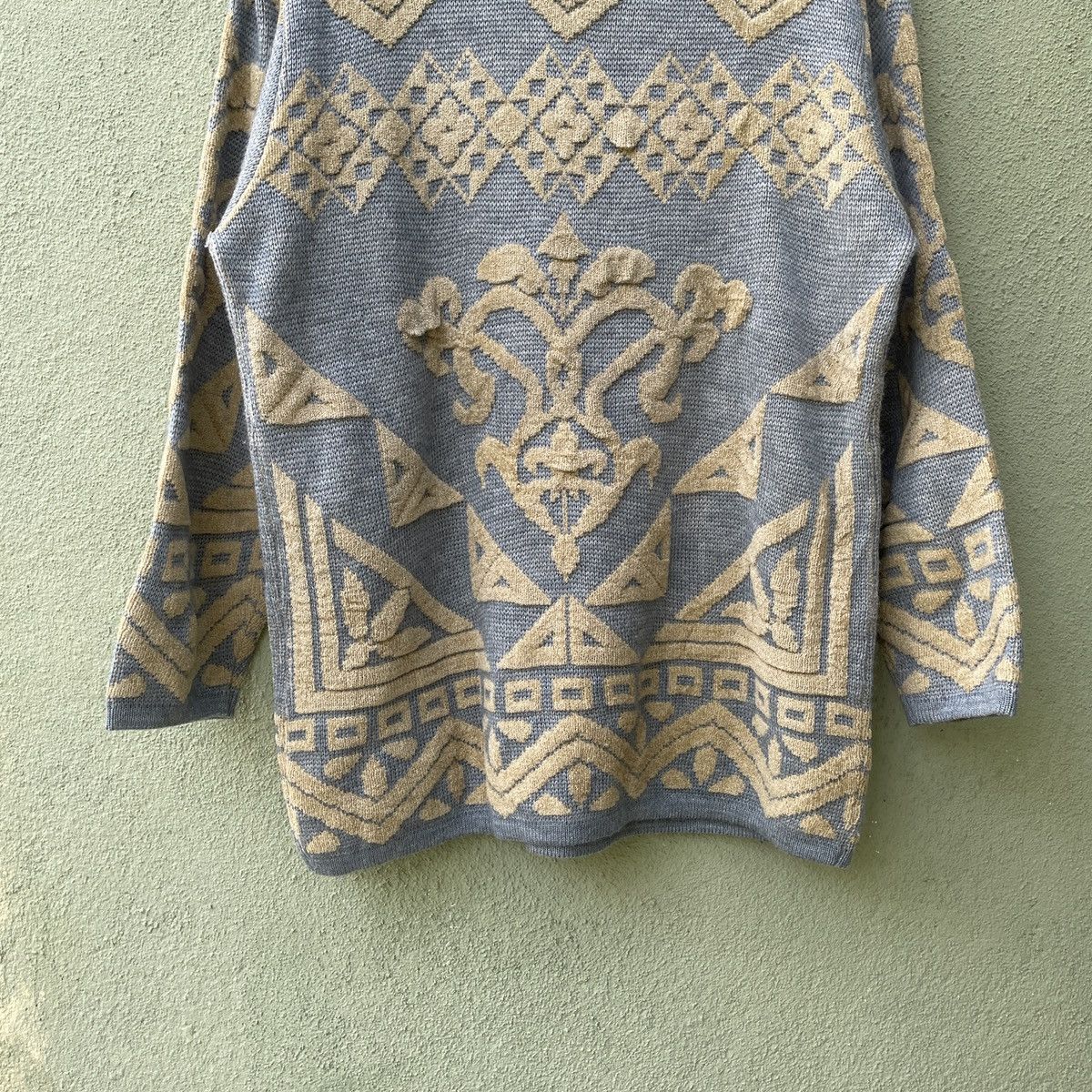 Aran Isles Knitwear Vintage BIANCA Rare Design Full Print Knitwear Sweater JAPAN Size US L / EU 52-54 / 3 - 10 Thumbnail