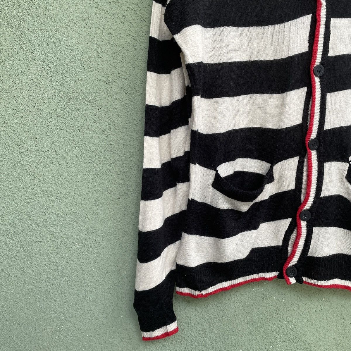 Aran Isles Knitwear Vintage Japanese Brand Striped Cardigan Knitwear Nice Design Size US M / EU 48-50 / 2 - 4 Thumbnail
