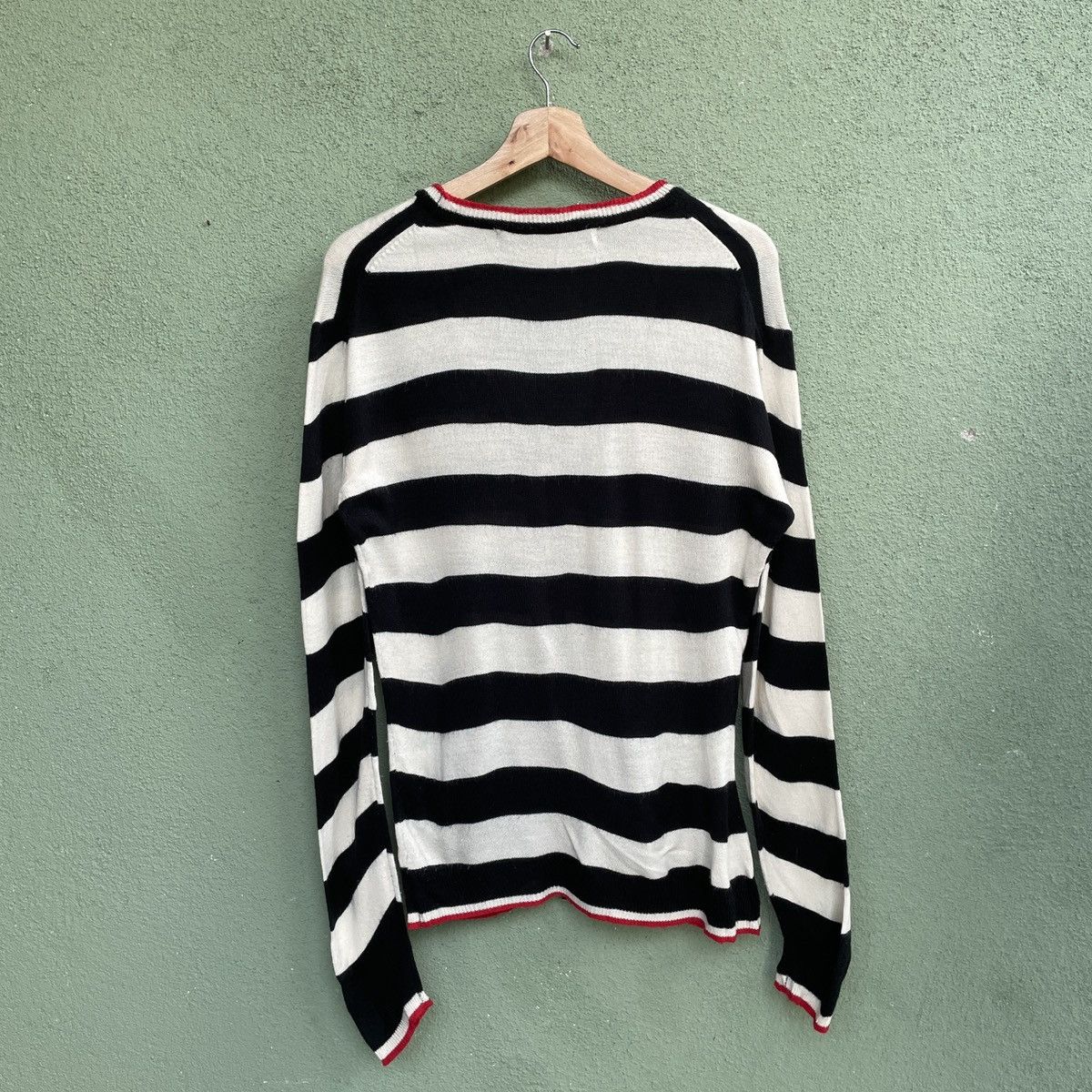 Aran Isles Knitwear Vintage Japanese Brand Striped Cardigan Knitwear Nice Design Size US M / EU 48-50 / 2 - 10 Thumbnail