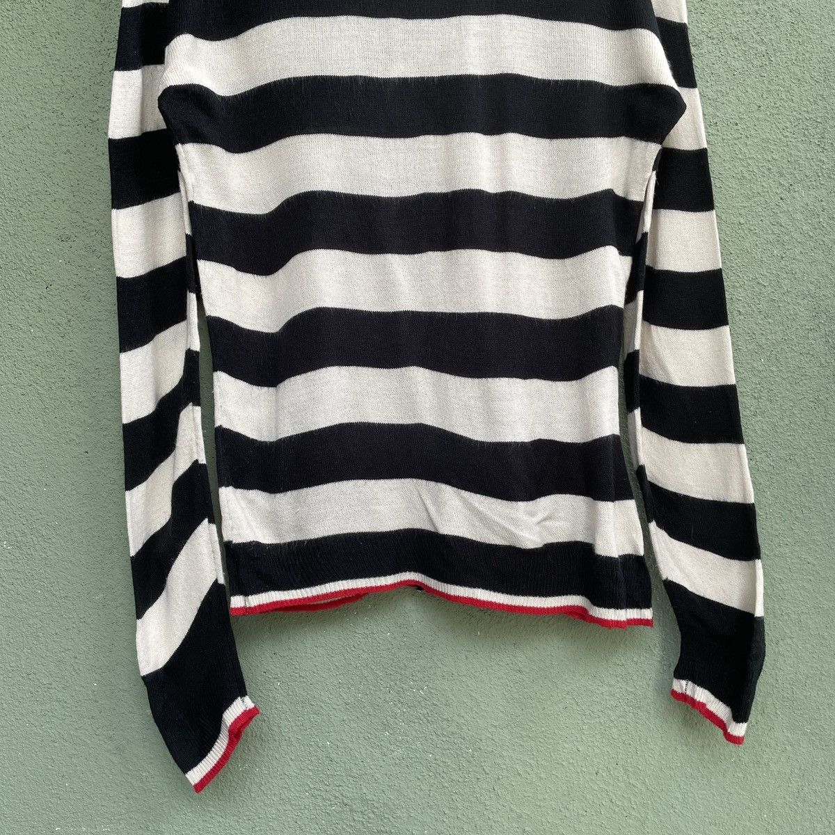 Aran Isles Knitwear Vintage Japanese Brand Striped Cardigan Knitwear Nice Design Size US M / EU 48-50 / 2 - 8 Thumbnail