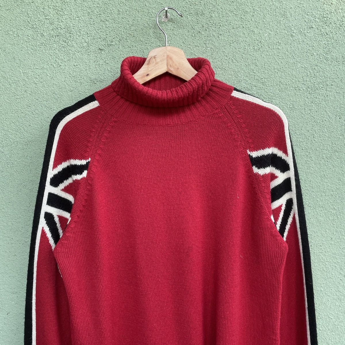 Aran Isles Knitwear Vintage Ritmo Latino Milano Red Turtleneck Knitwear RARE Size US M / EU 48-50 / 2 - 3 Thumbnail
