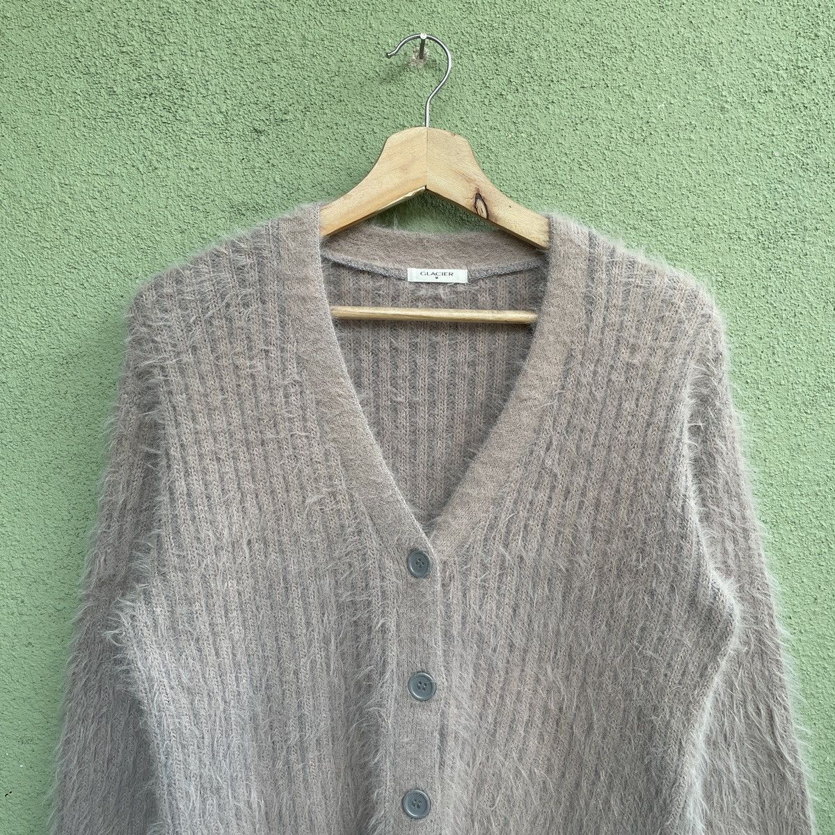 Aran Isles Knitwear × Other Vintage Glacier Mohair Shag Shaggy Fur Cardigan Knitwear Size US M / EU 48-50 / 2 - 3 Thumbnail
