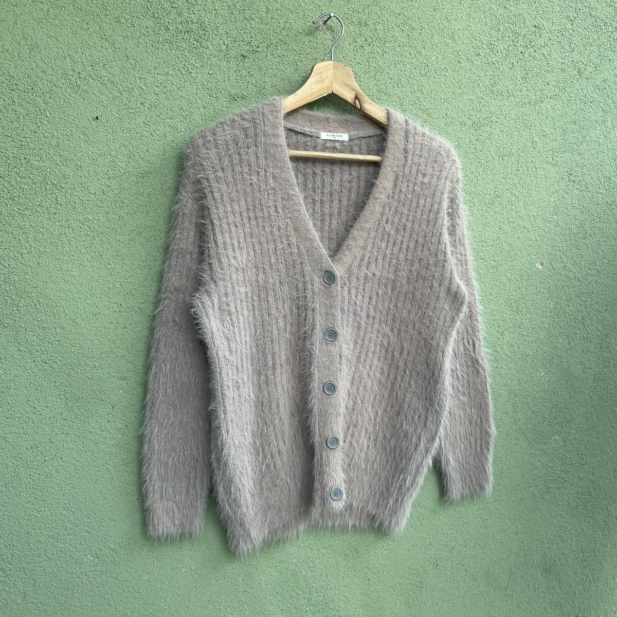Aran Isles Knitwear × Other Vintage Glacier Mohair Shag Shaggy Fur Cardigan Knitwear Size US M / EU 48-50 / 2 - 2 Thumbnail