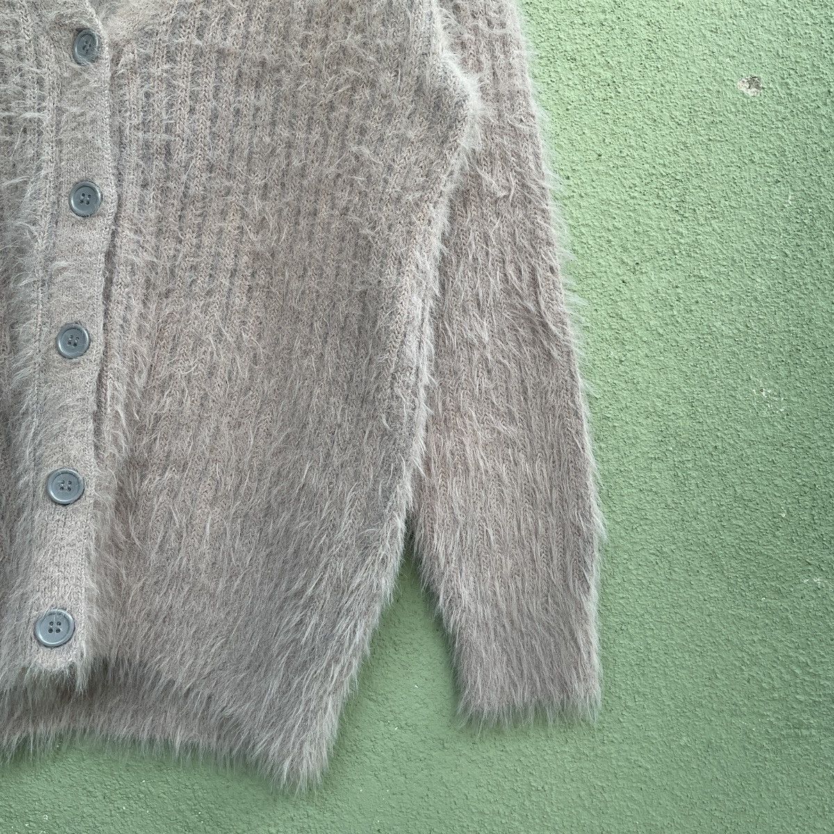Aran Isles Knitwear × Other Vintage Glacier Mohair Shag Shaggy Fur Cardigan Knitwear Size US M / EU 48-50 / 2 - 5 Thumbnail