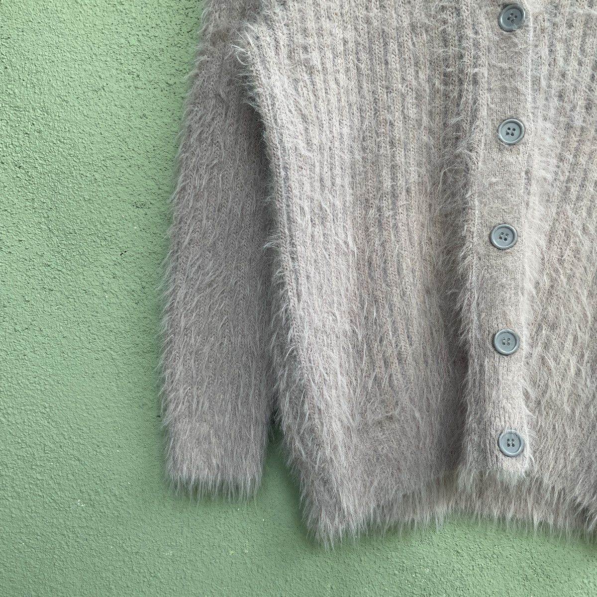 Aran Isles Knitwear × Other Vintage Glacier Mohair Shag Shaggy Fur Cardigan Knitwear Size US M / EU 48-50 / 2 - 4 Thumbnail