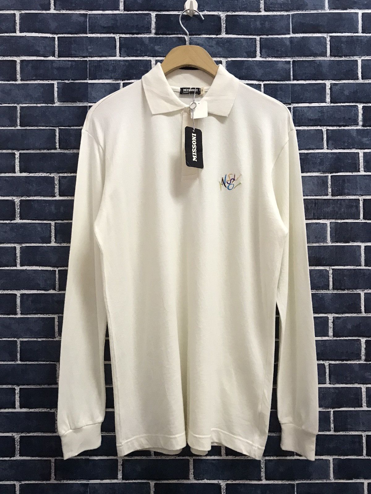 Missoni × Vintage Vintage DS Missoni Embroidery Unworn Long sleeve Polo Size US M / EU 48-50 / 2 - 1 Thumbnail