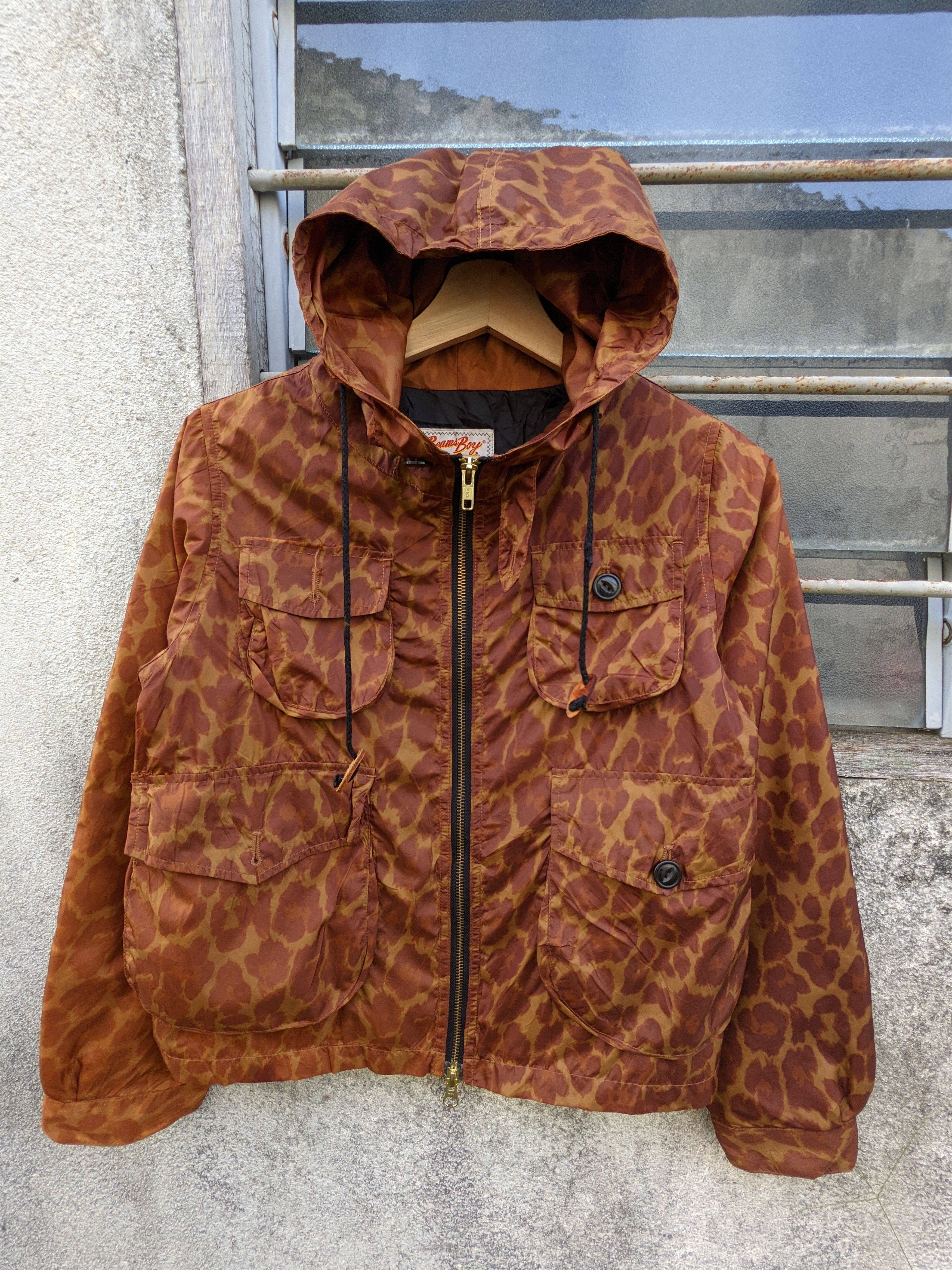 Beams Plus × Japanese Brand ⚡️Rare⚡️ Beams Boy Leopard Nylon Jacket ( Boy ) Size S / US 4 / IT 40 - 5 Thumbnail