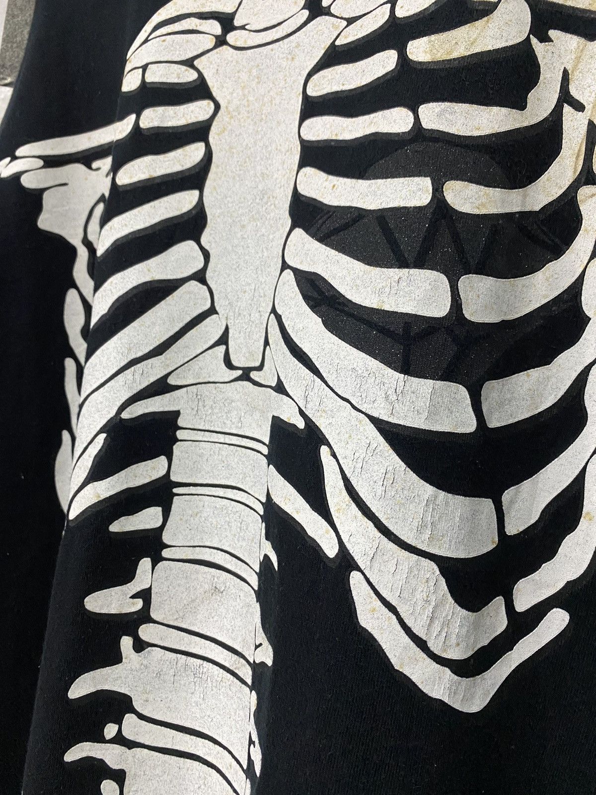 Bones × Vintage Vintage Ribcage Skeleton Oversized Baggy Tshirt Size US XXL / EU 58 / 5 - 5 Thumbnail