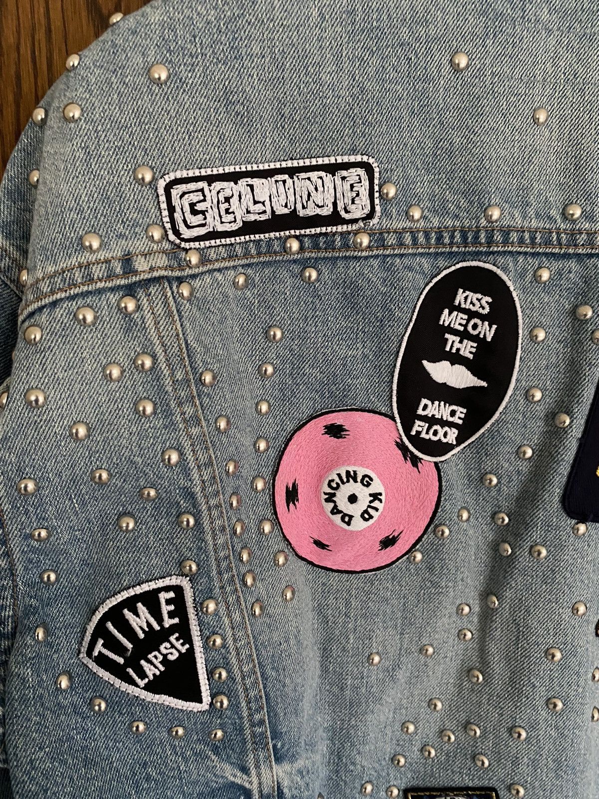 Celine SS21 Celine The Dancing Kid studded patch denim jacket star Size US S / EU 44-46 / 1 - 10 Thumbnail