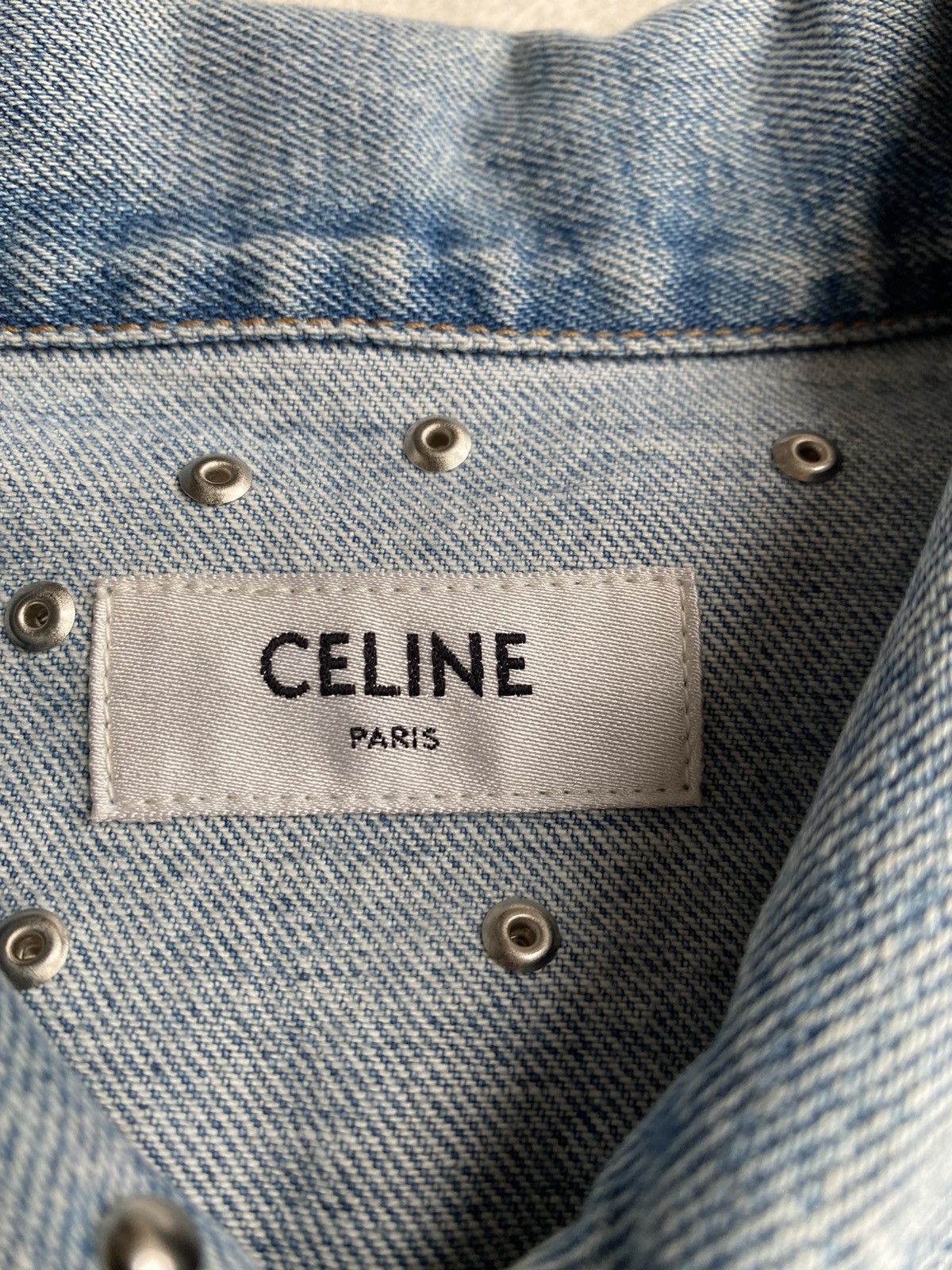 Celine SS21 Celine The Dancing Kid studded patch denim jacket star Size US S / EU 44-46 / 1 - 4 Thumbnail