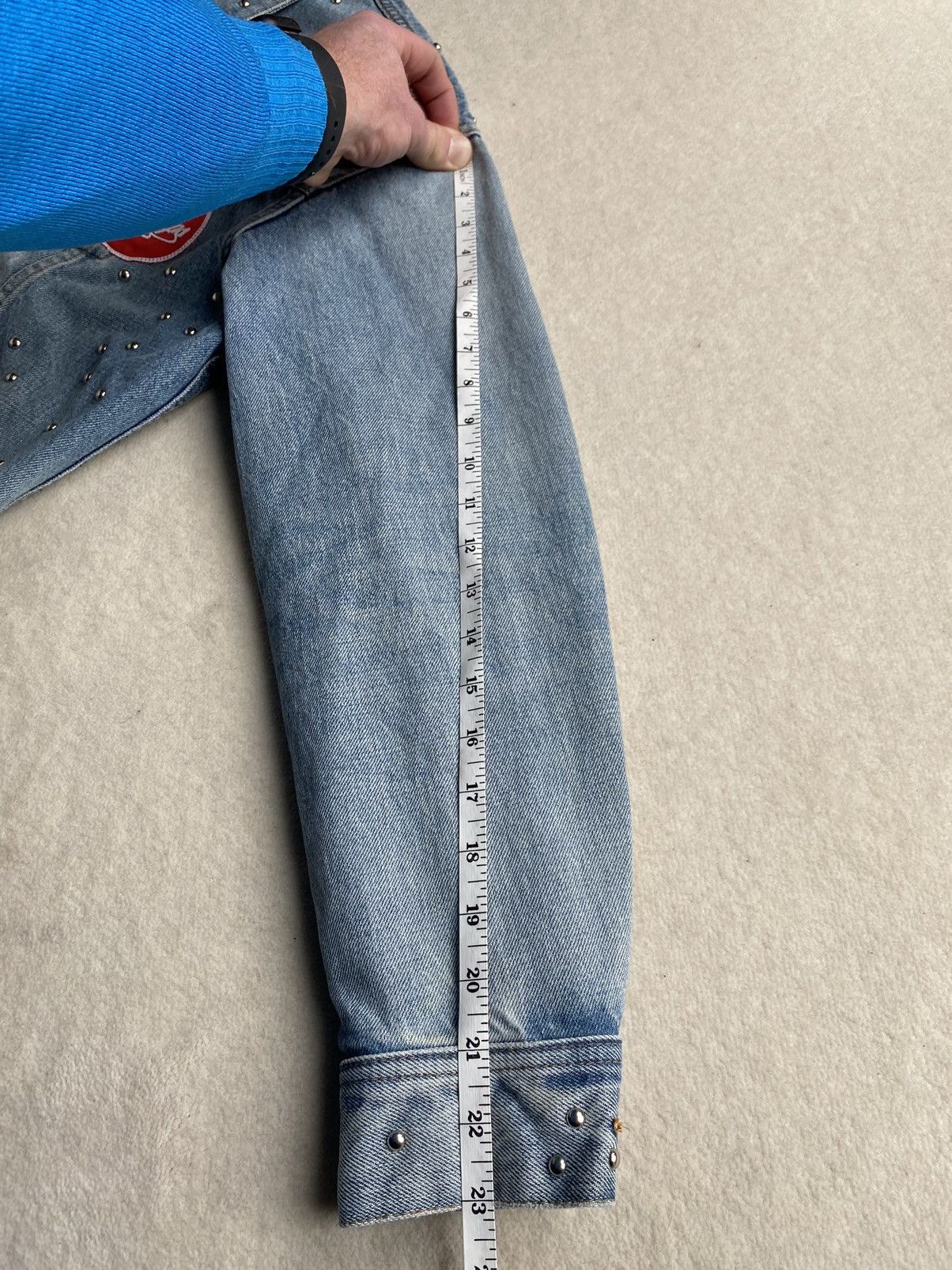 Celine SS21 Celine The Dancing Kid studded patch denim jacket star Size US S / EU 44-46 / 1 - 20 Thumbnail
