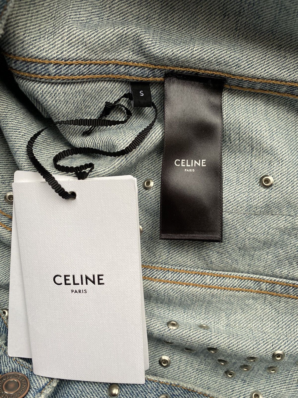 Celine SS21 Celine The Dancing Kid studded patch denim jacket star Size US S / EU 44-46 / 1 - 5 Thumbnail