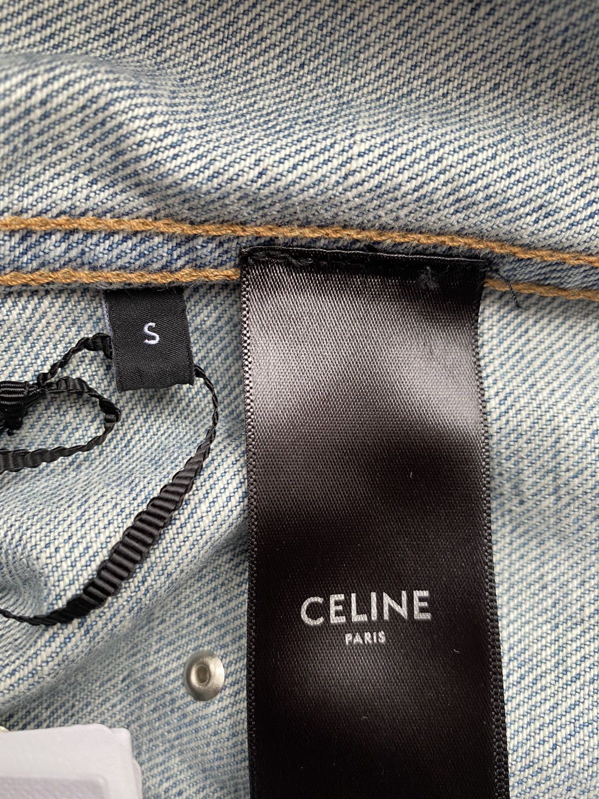 Celine SS21 Celine The Dancing Kid studded patch denim jacket star Size US S / EU 44-46 / 1 - 6 Thumbnail