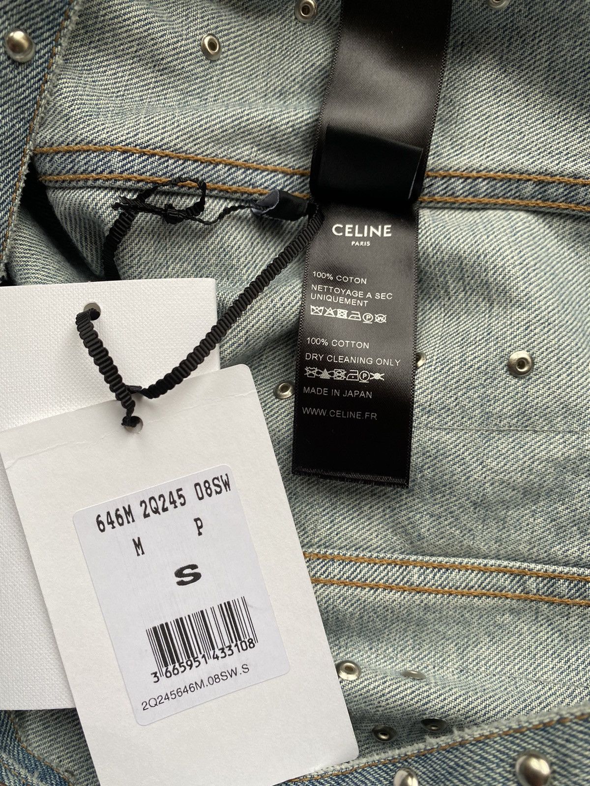 Celine SS21 Celine The Dancing Kid studded patch denim jacket star Size US S / EU 44-46 / 1 - 9 Thumbnail