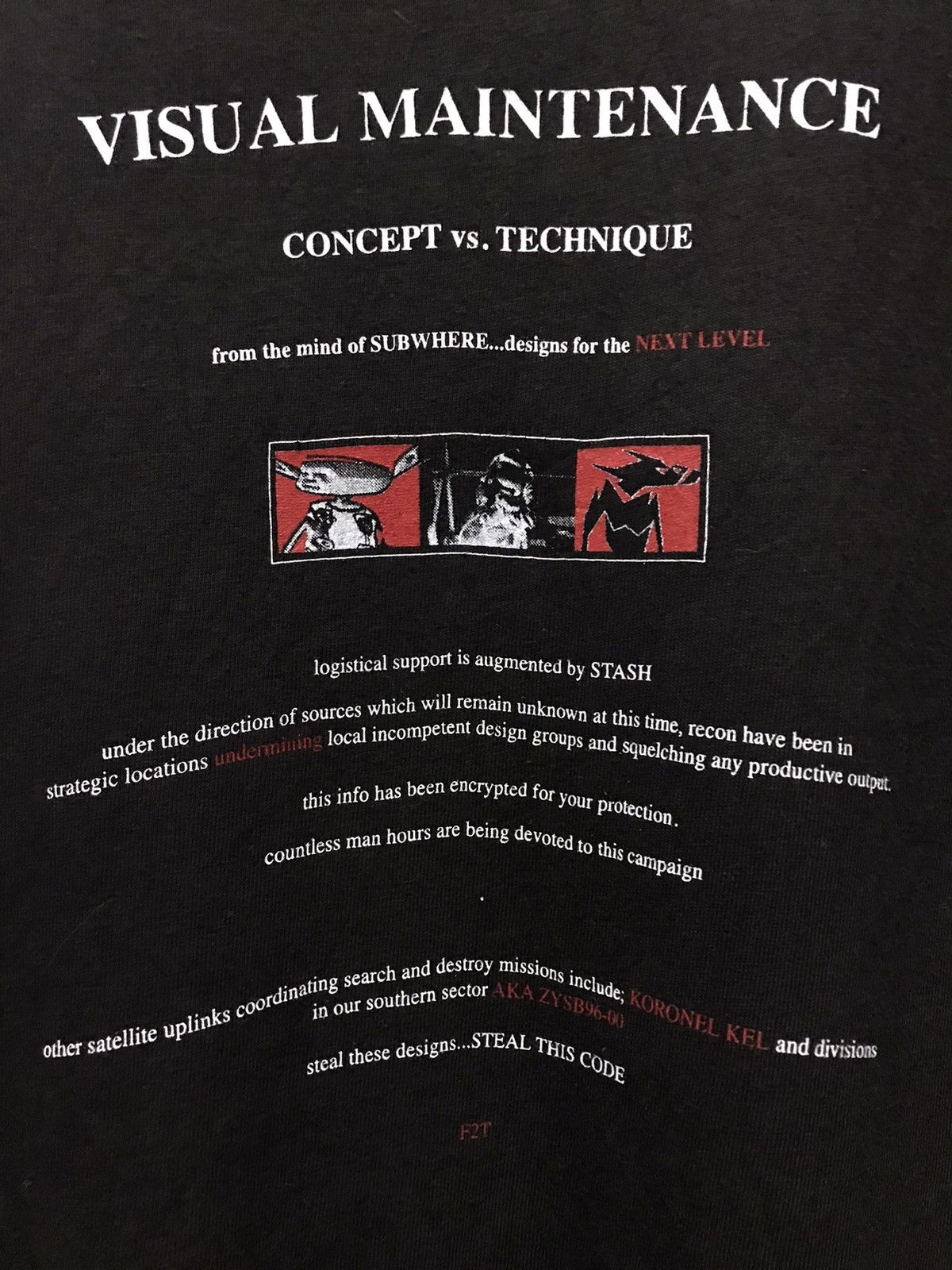 Recon × Subware × Vintage Vintage 90’s Futura & Stash Visual Maintenance Subware Tee Size US M / EU 48-50 / 2 - 6 Thumbnail