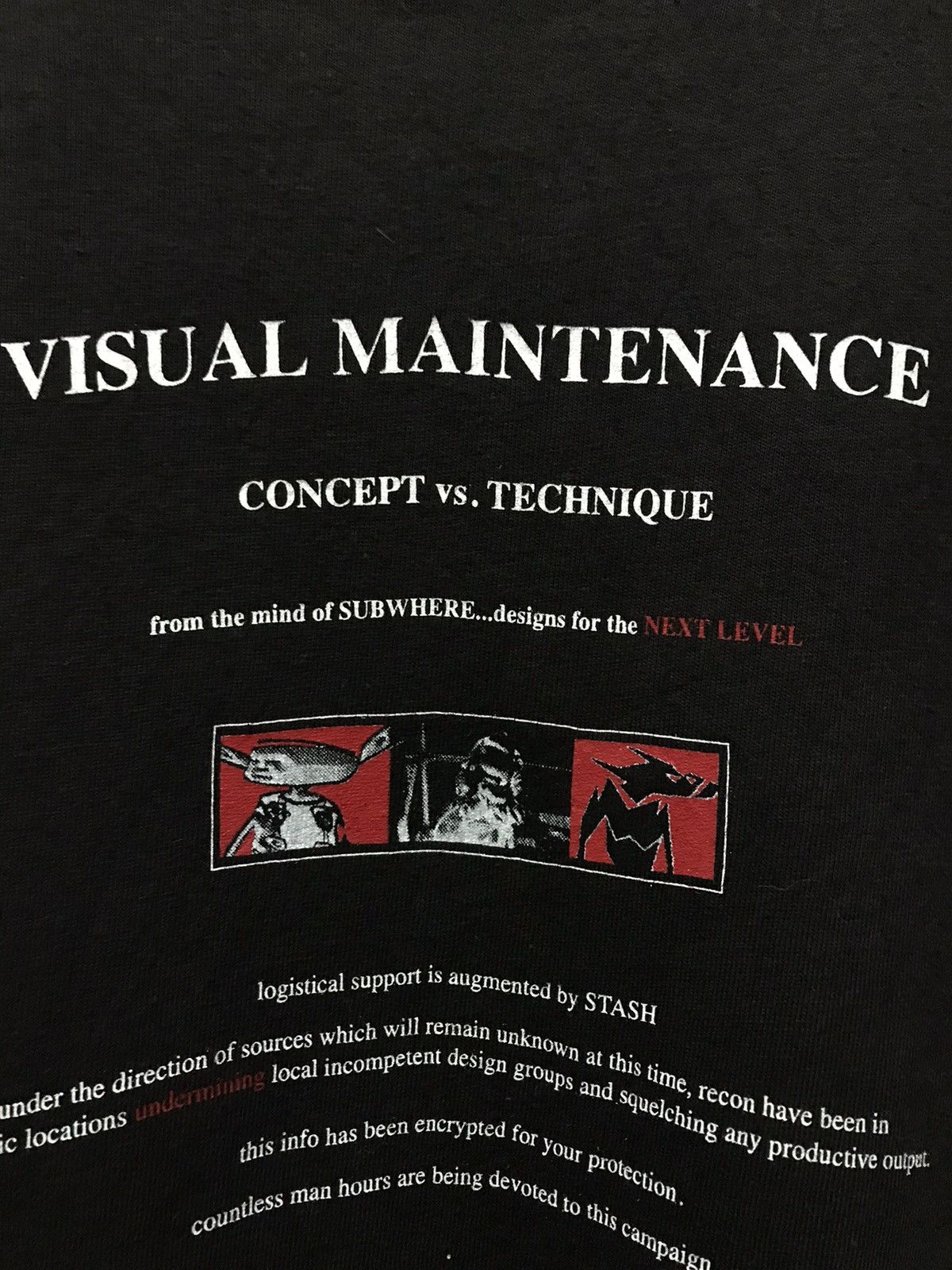 Recon × Subware × Vintage Vintage 90’s Futura & Stash Visual Maintenance Subware Tee Size US M / EU 48-50 / 2 - 7 Thumbnail