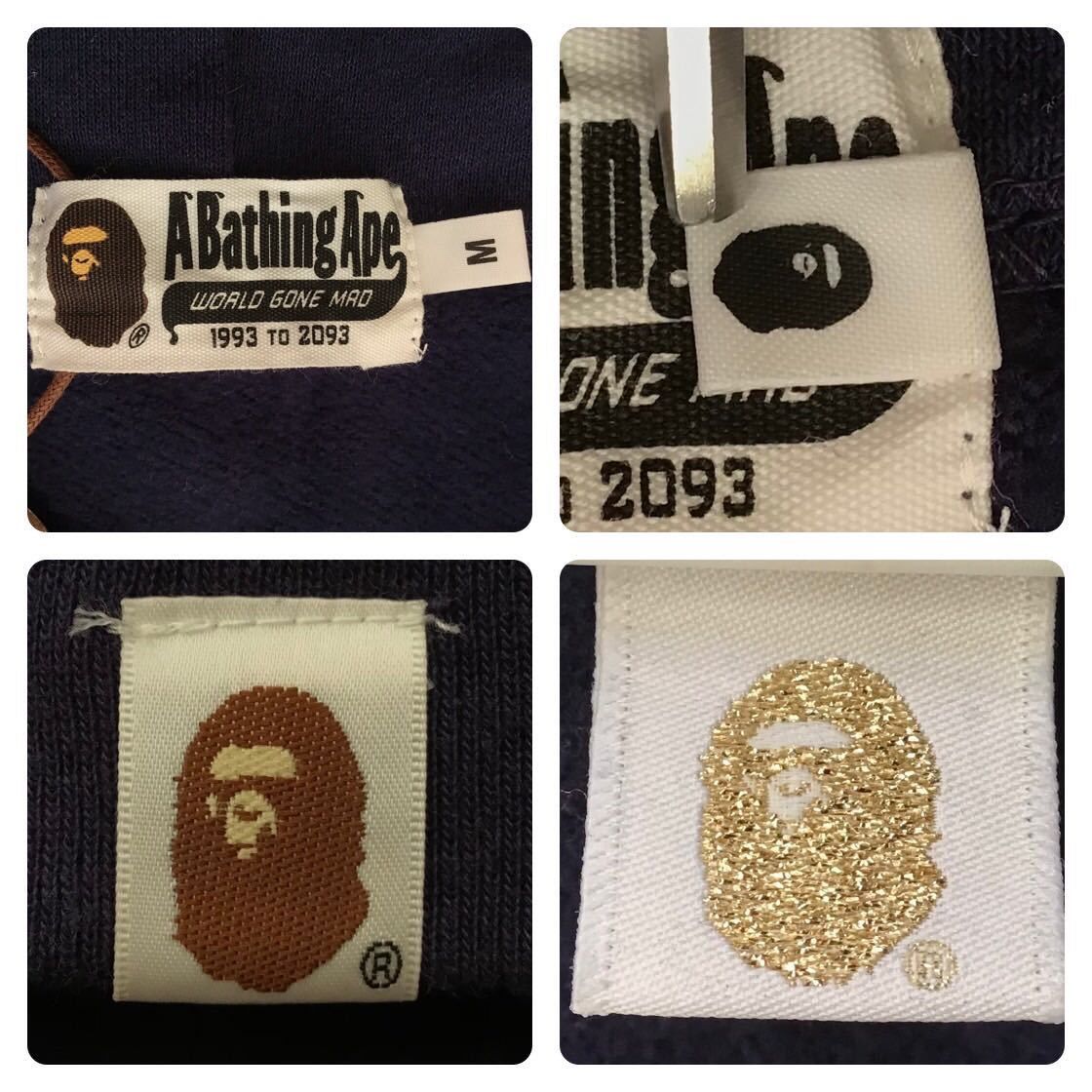 Bape BAPE Shark full zip hoodie vest red camo × dark navy Size US M / EU 48-50 / 2 - 6 Thumbnail