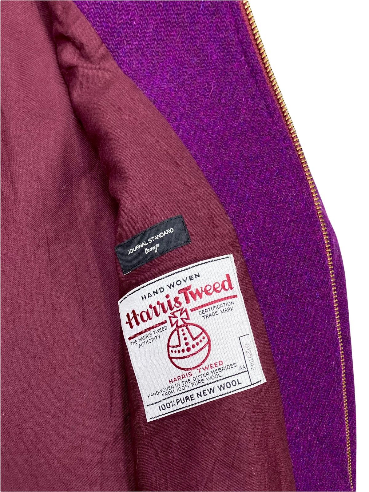 Harris Tweed × Journal Standard VINTAGE HARRIS TWEED x JOURNAL STANDARD WOOL BLEND JACKET Size S / US 4 / IT 40 - 16 Thumbnail