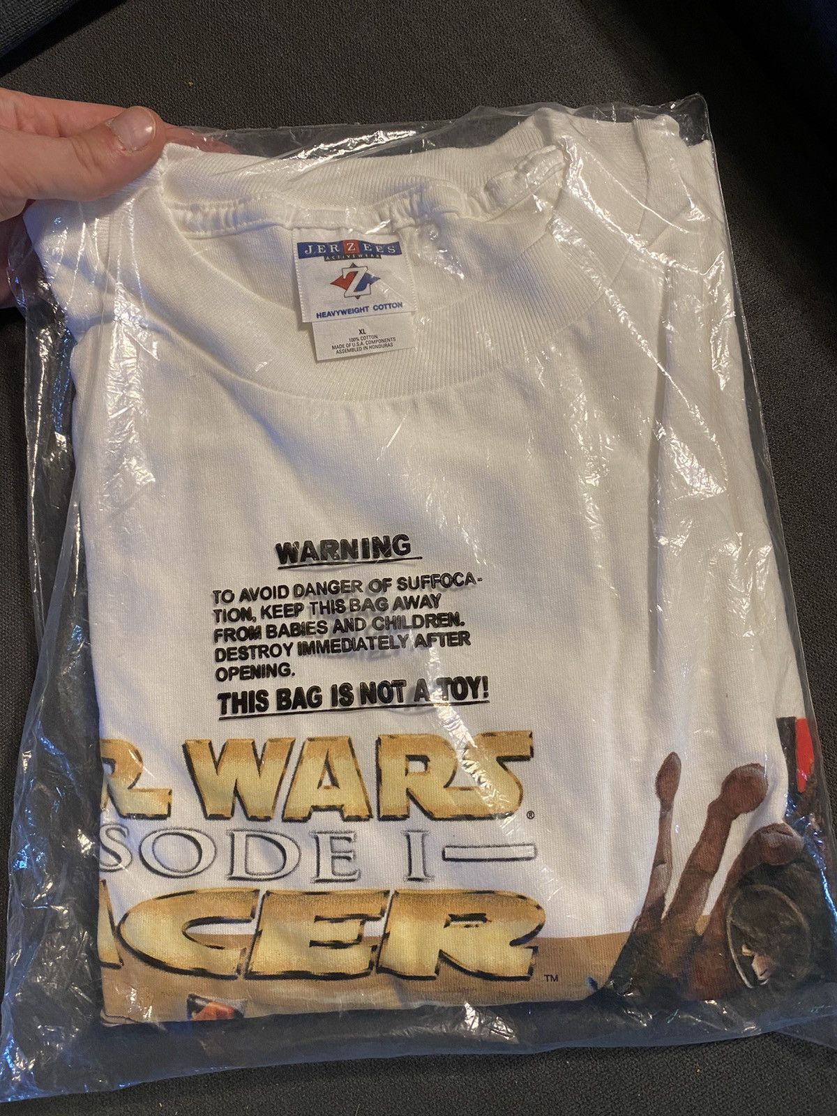 image of Movie x Star Wars Episode 1 Racing 1999 Shirt NWT Sealed in White, Men's (Size XL)