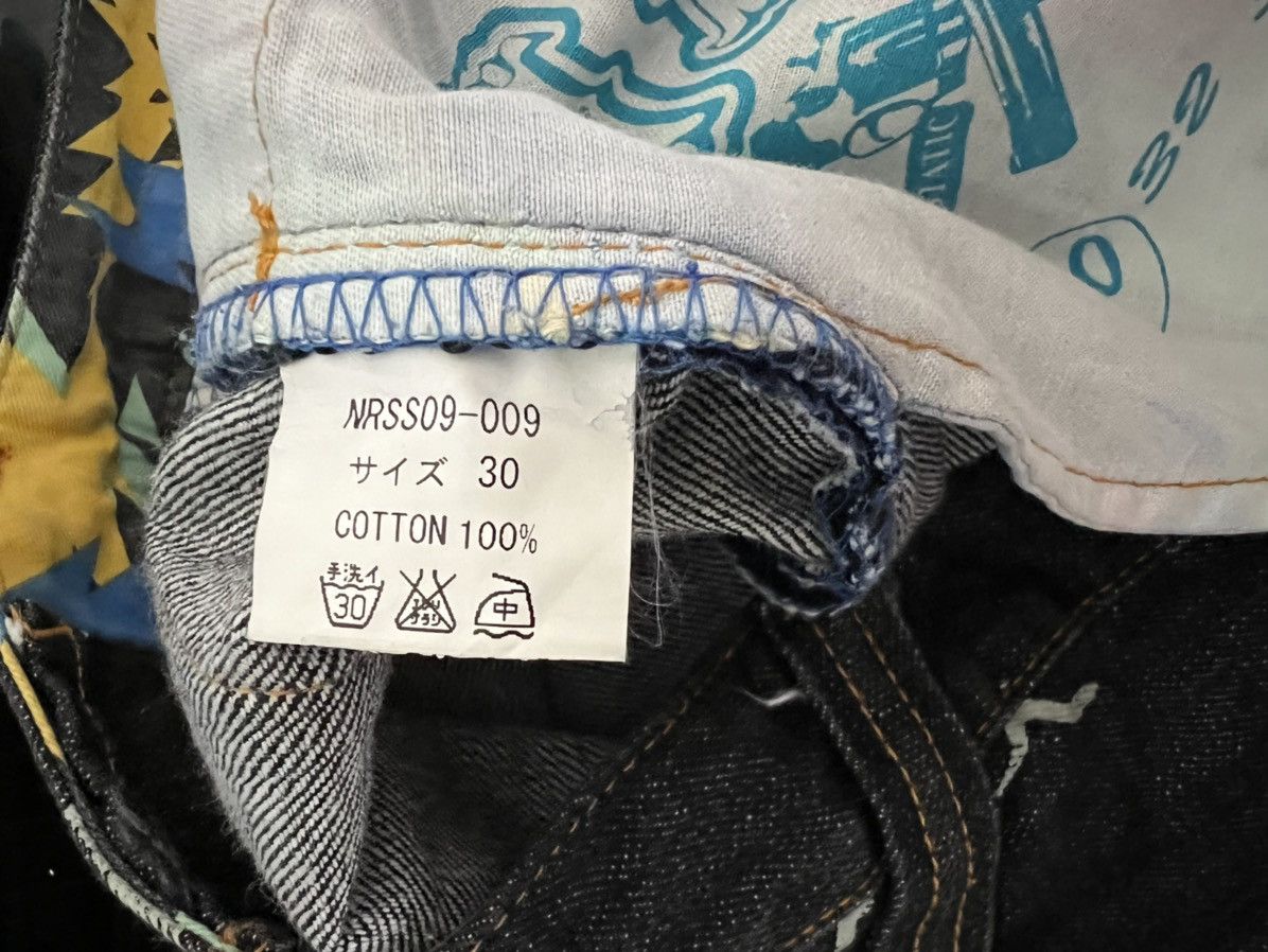 Vintage Nine Rulas Line Japan Thunderstruck Art Denim Jeans Size US 31 - 16 Thumbnail