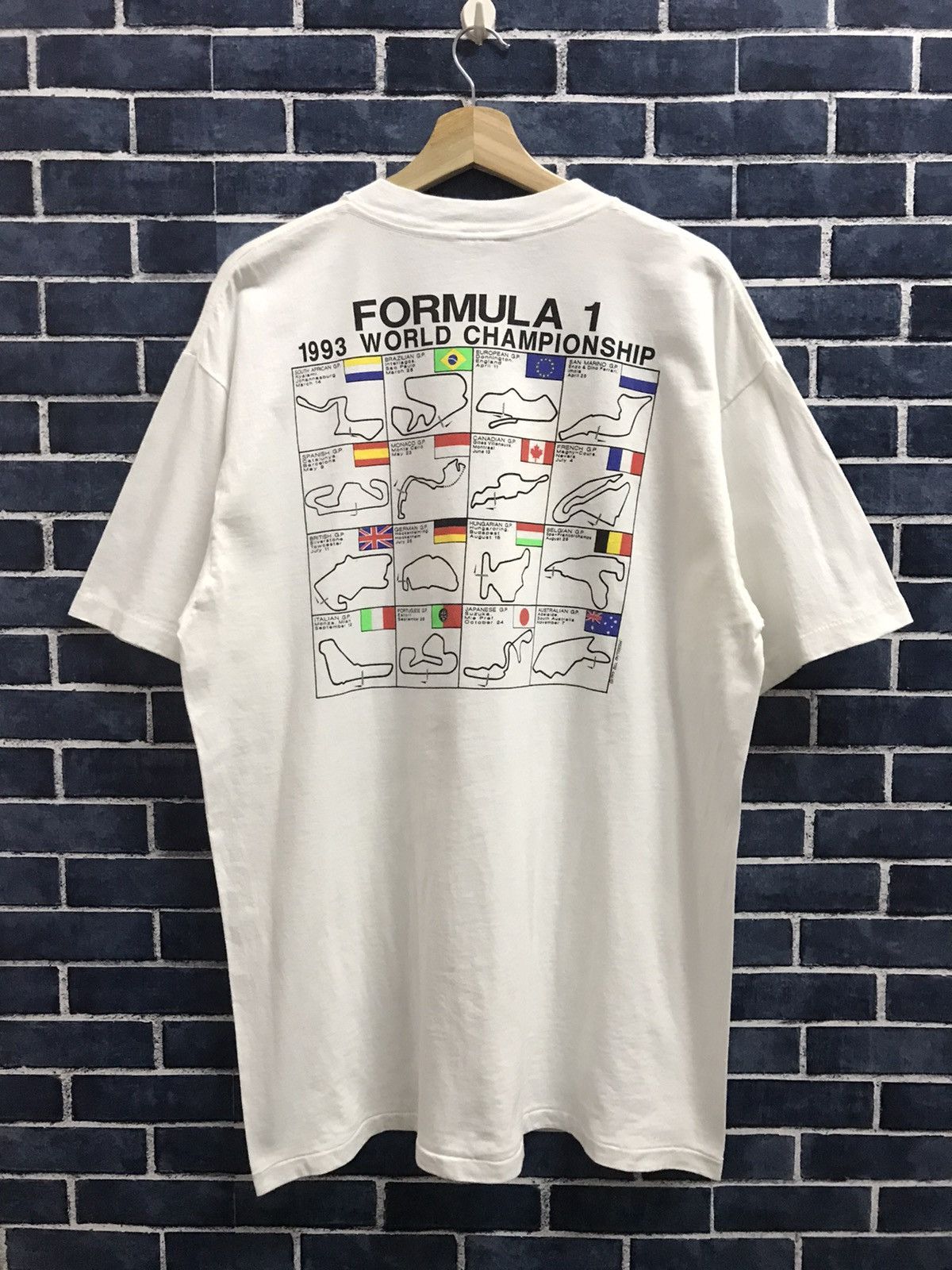 Vintage Vintage 90’s F1 Bill Paterson Art Williams Alain Prost Tee Size US XL / EU 56 / 4 - 3 Thumbnail