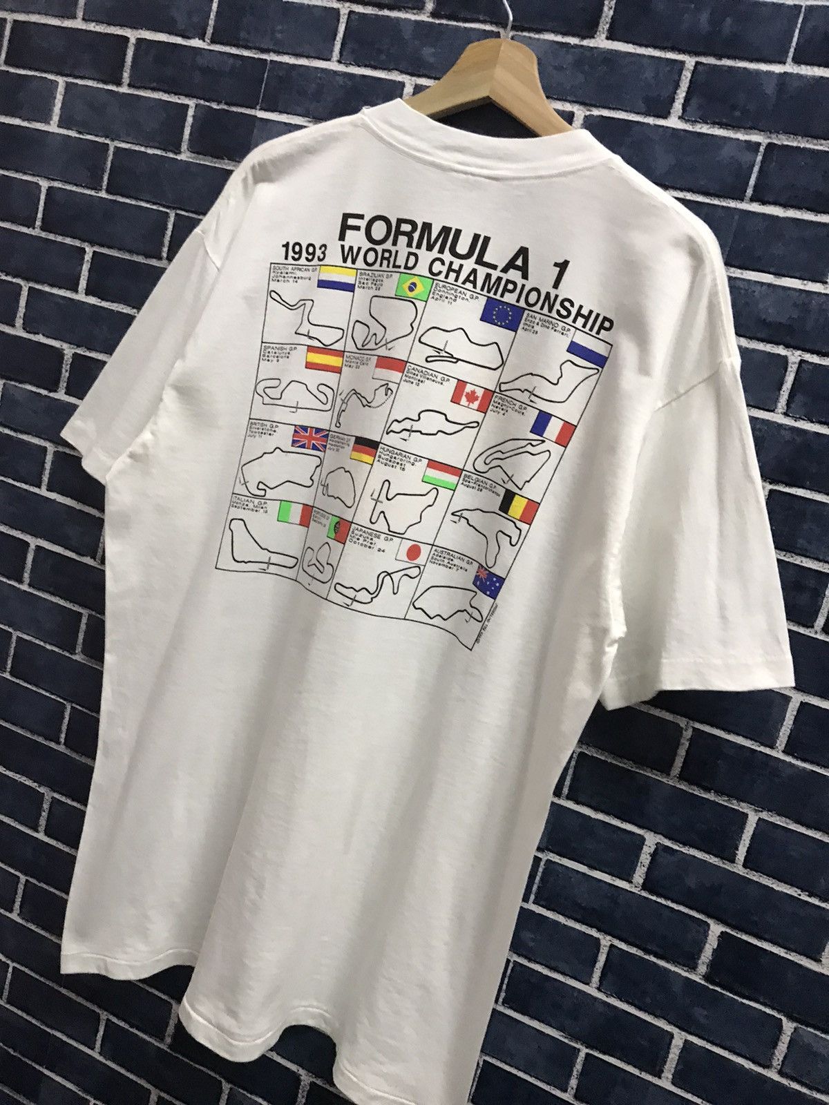 Vintage Vintage 90’s F1 Bill Paterson Art Williams Alain Prost Tee Size US XL / EU 56 / 4 - 4 Thumbnail