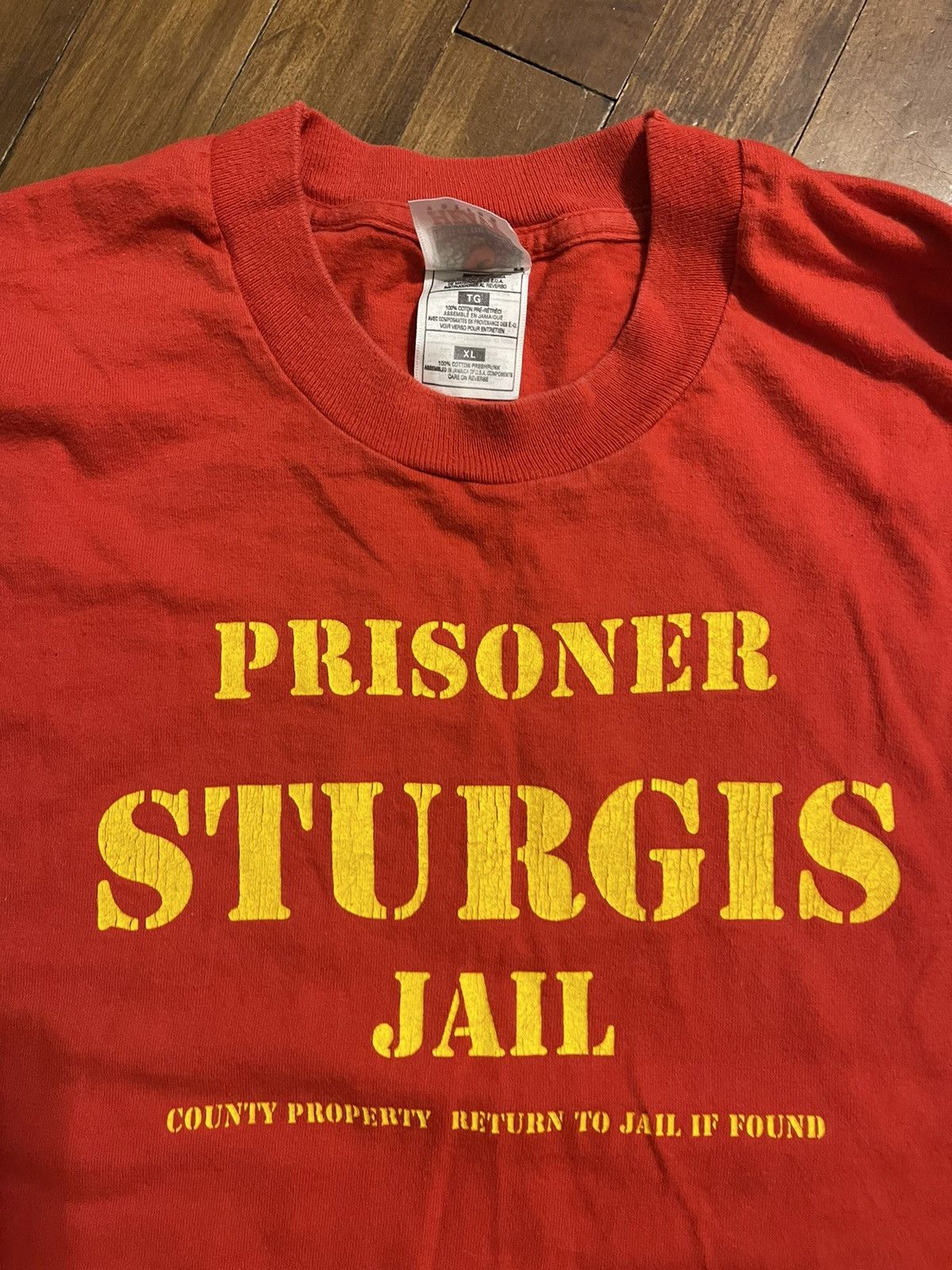 Vintage Vintage 1999 Sturgis Jail Prisoner Biker Harley 