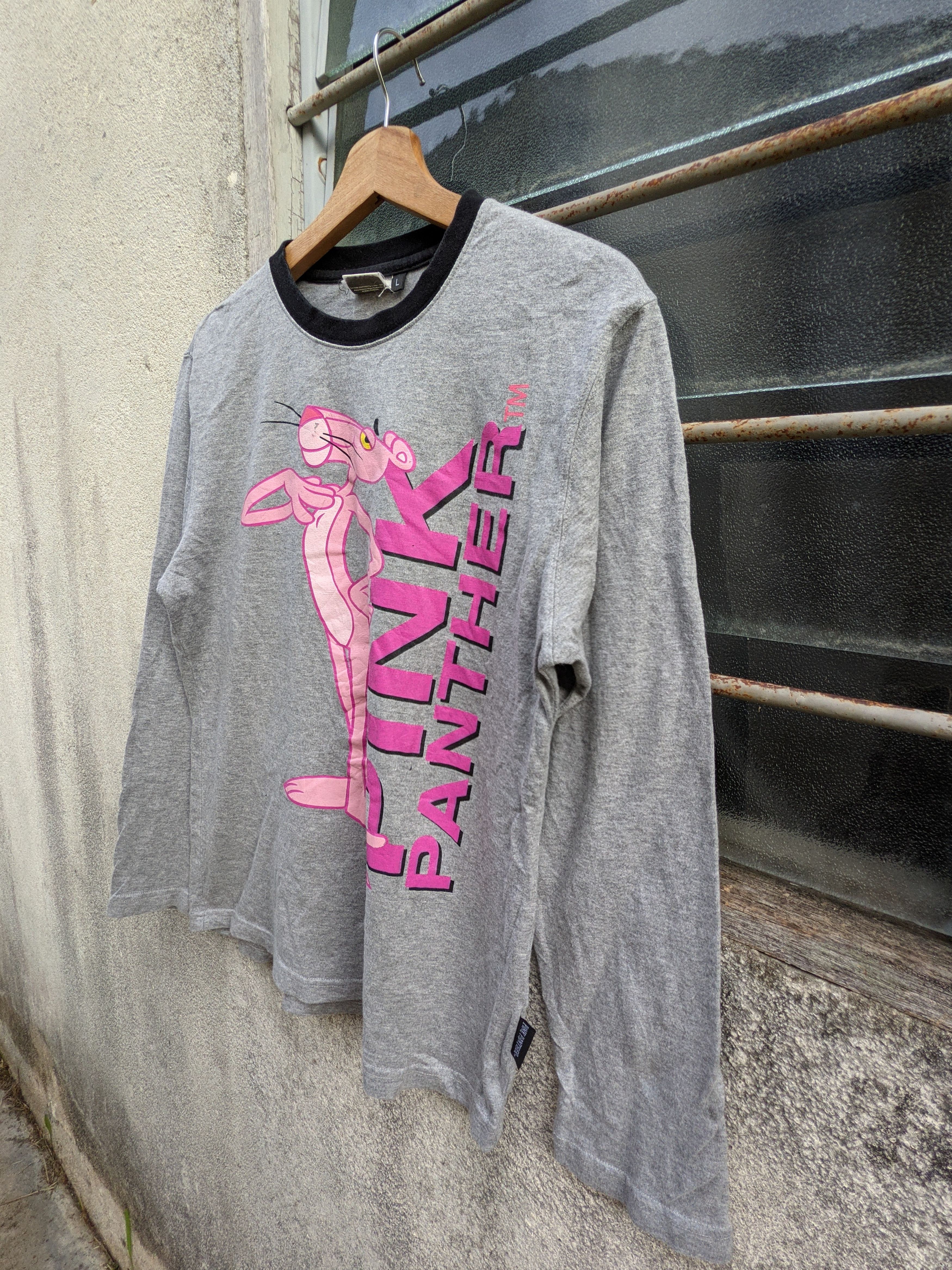 Cartoon Network ⚡️Rare⚡️ Vintage Pink Panther Spellout Long Sleeve Size US L / EU 52-54 / 3 - 4 Thumbnail
