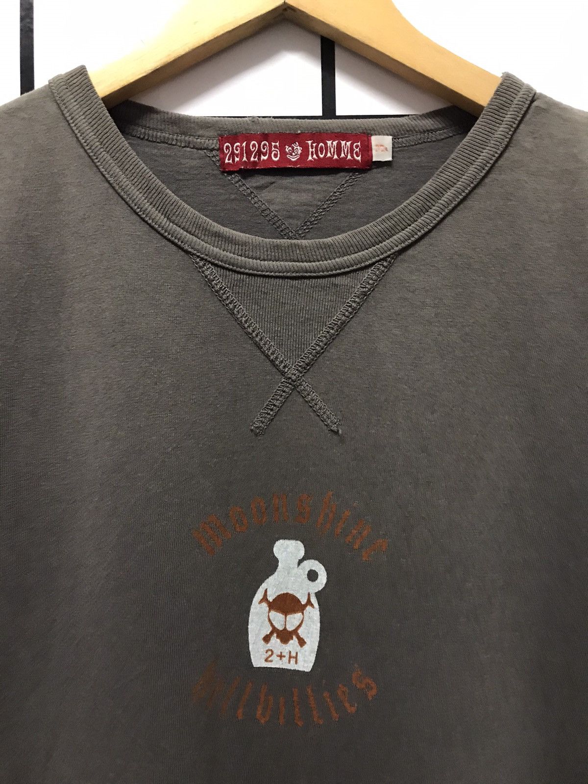 Designer × Japanese Brand × Vintage 291295 Homme japan long sleeve distressed tshirt Size US M / EU 48-50 / 2 - 10 Thumbnail