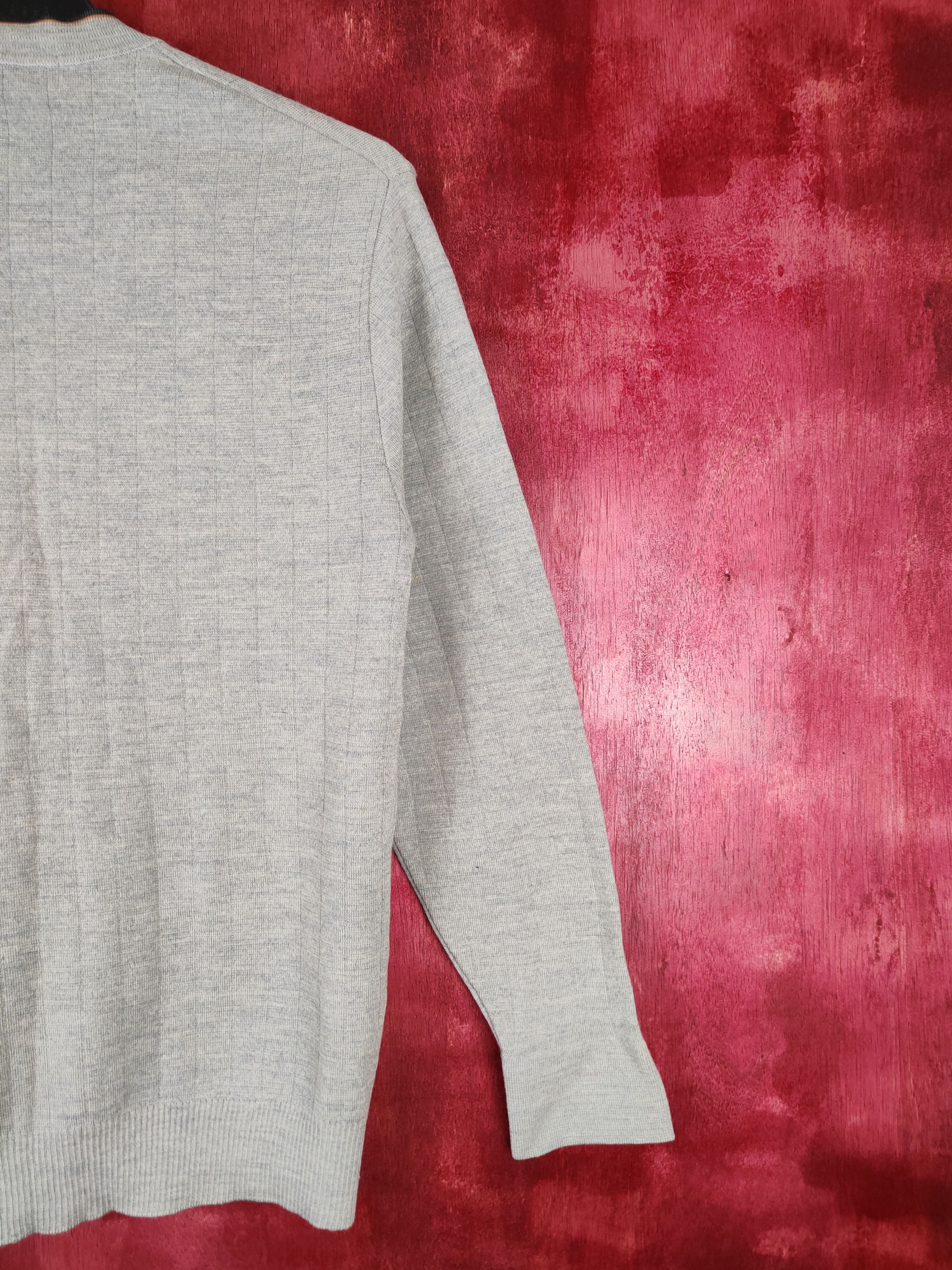 Japanese Brand × Vintage Hitman Tokyo Gray cardigan japan Knitwear #5259 Size US M / EU 48-50 / 2 - 9 Thumbnail