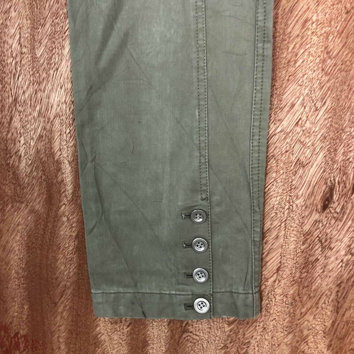 Japanese Brand Human Woman Grey cropped Straight Pants #c822 Size 30" / US 8 / IT 44 - 4 Thumbnail