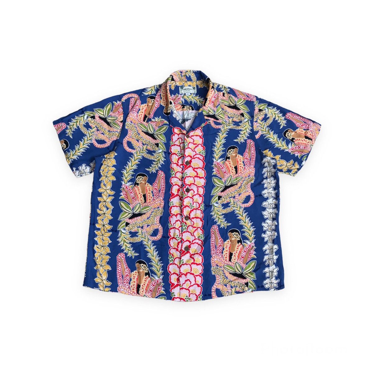 image of Jams World x Mambo Vintage Kamehameha Aloha Girls Hawaiian, Men's (Size XL)