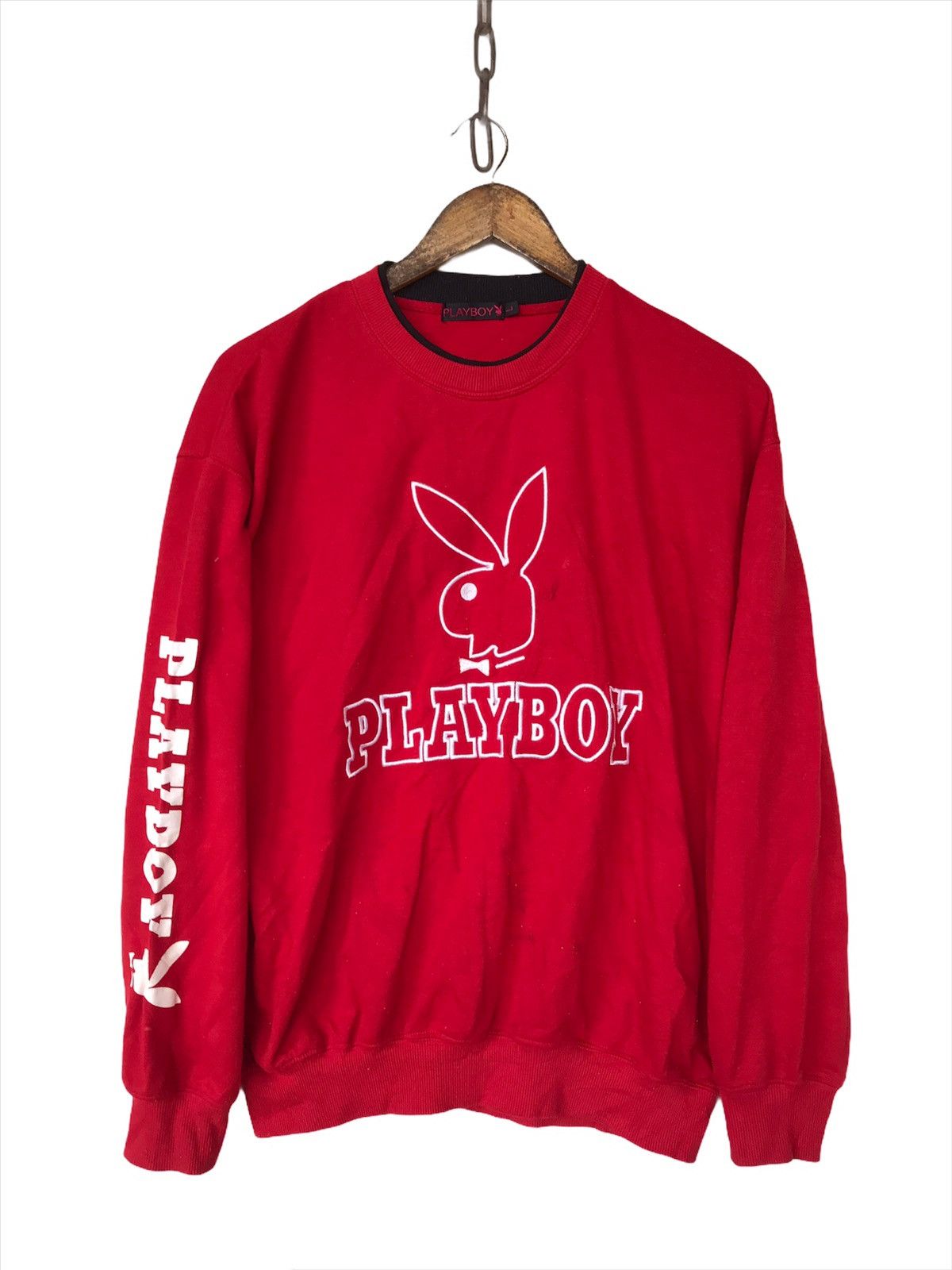 Playboy × Vintage Vintage Playboy Sweathirt Big Logo Size US L / EU 52-54 / 3 - 1 Thumbnail