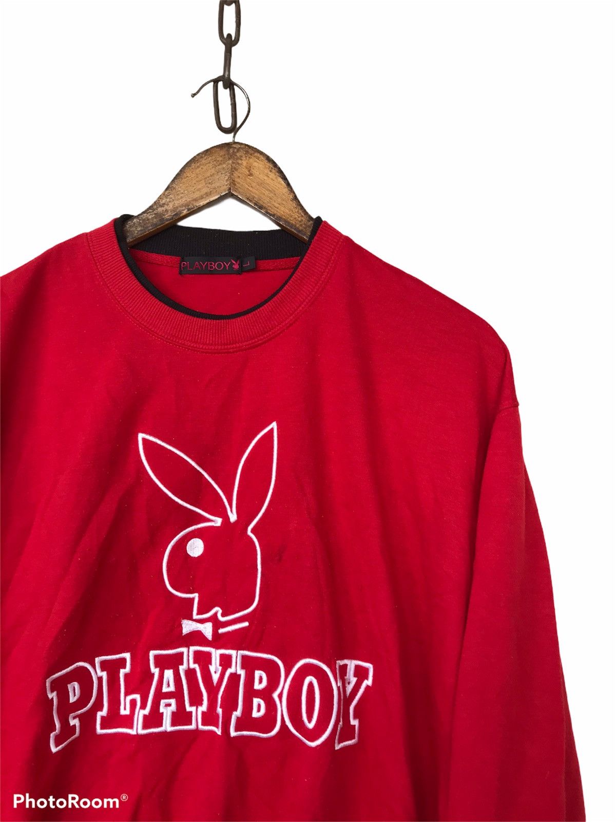 Playboy × Vintage Vintage Playboy Sweathirt Big Logo Size US L / EU 52-54 / 3 - 4 Thumbnail