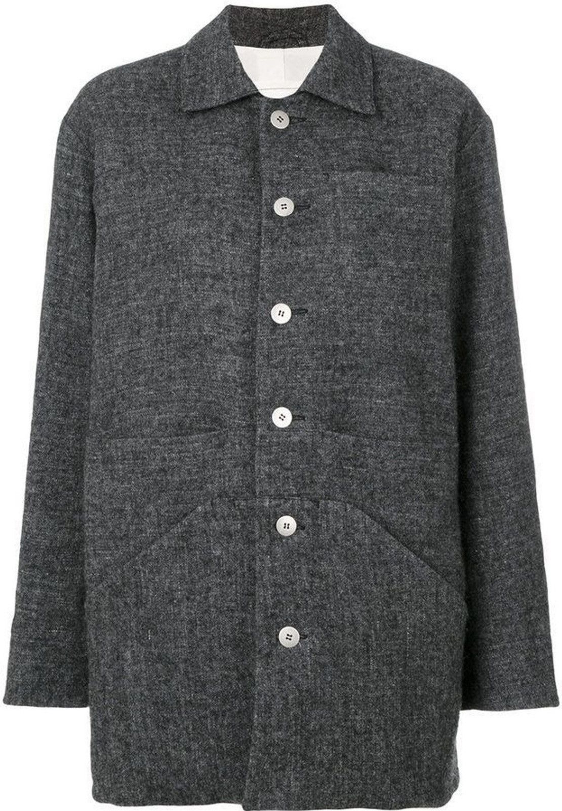 image of Size 3 Toogood Photographer Tweeds Coat Jacket in Grey, Men's
