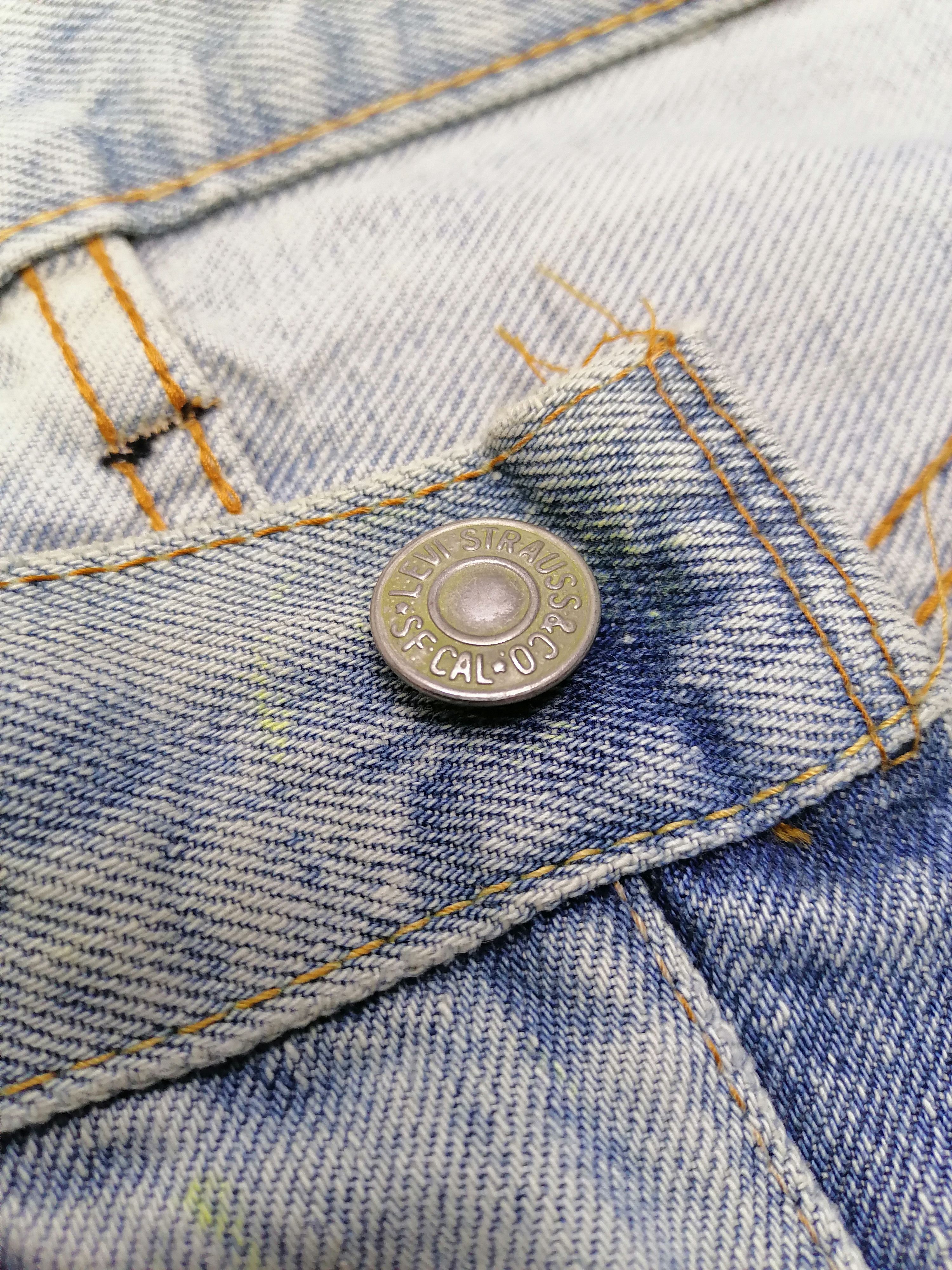 Levi's Vintage Clothing Levi's 501 Rindem Button No 6 Distressed Denim Short Pants Size US 28 / EU 44 - 5 Thumbnail