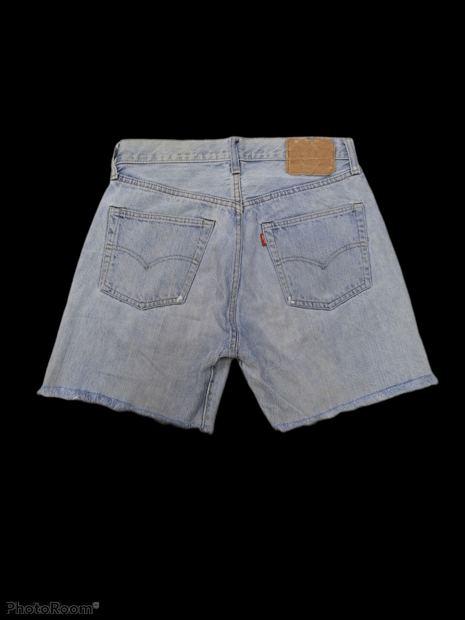 Levi's Vintage Clothing Levi's 501 Rindem Button No 6 Distressed Denim Short Pants Size US 28 / EU 44 - 8 Thumbnail