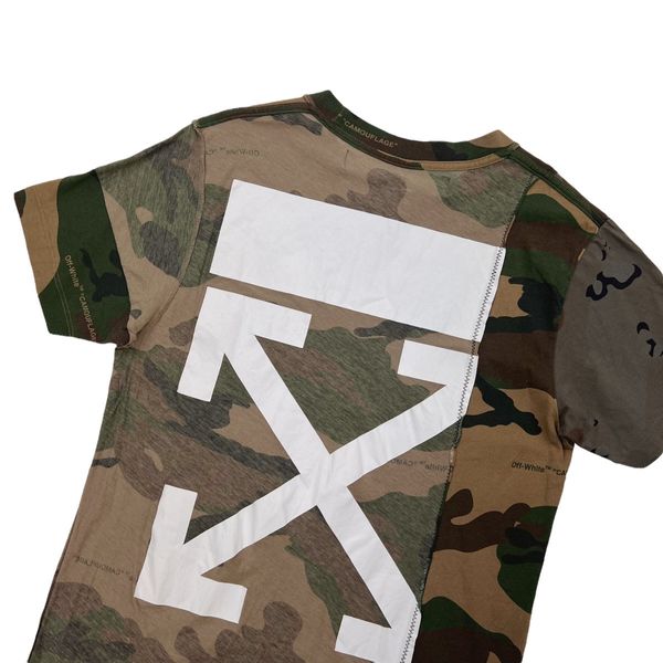 Off-White Off-White Reconstructed Camo T Shirt | Grailed