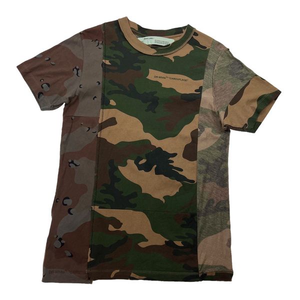 Off-White Off-White Reconstructed Camo T Shirt | Grailed