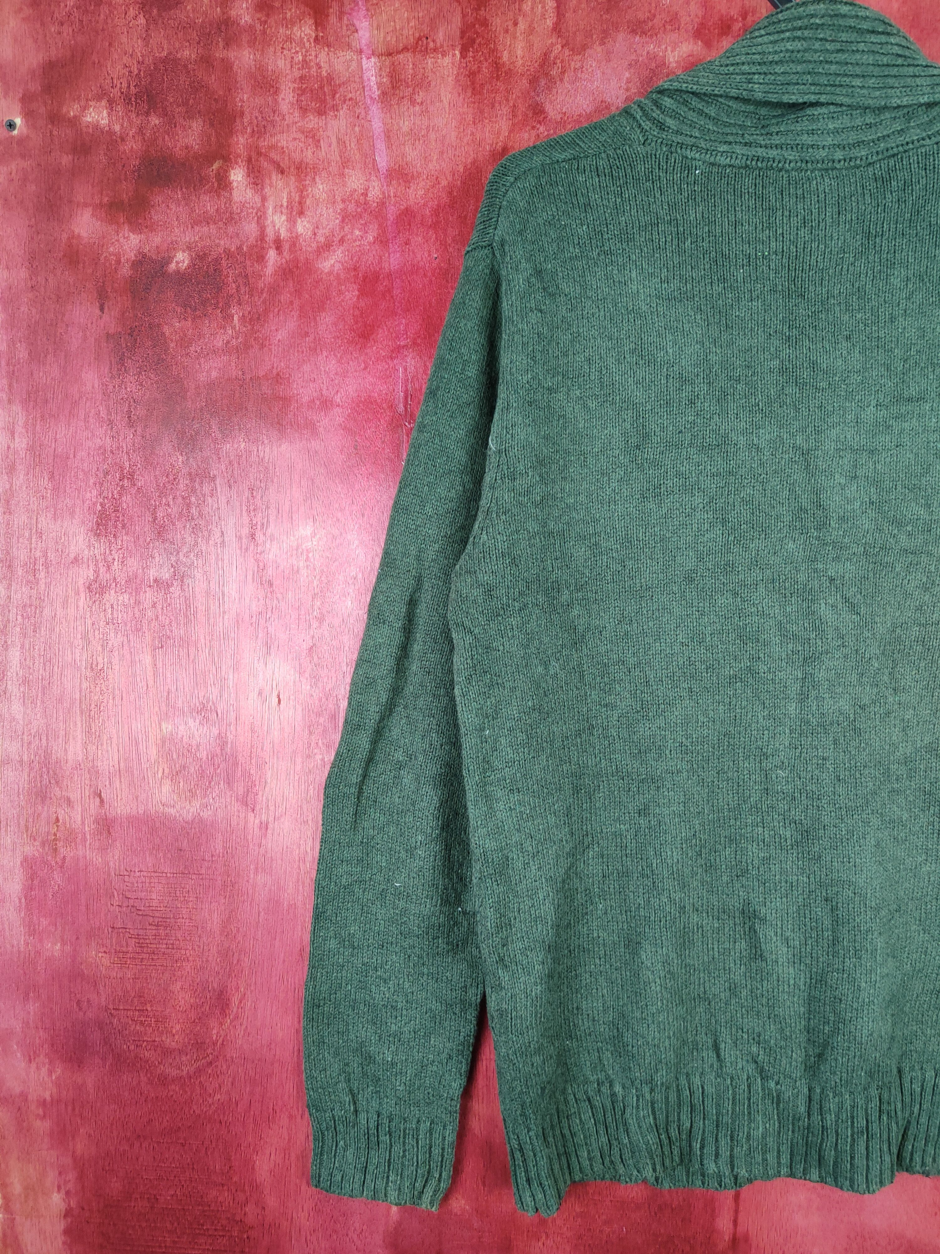 Homespun Knitwear × Japanese Brand Japanese Brand Dark Green Knitwear cardigan #5266 Size US L / EU 52-54 / 3 - 6 Thumbnail