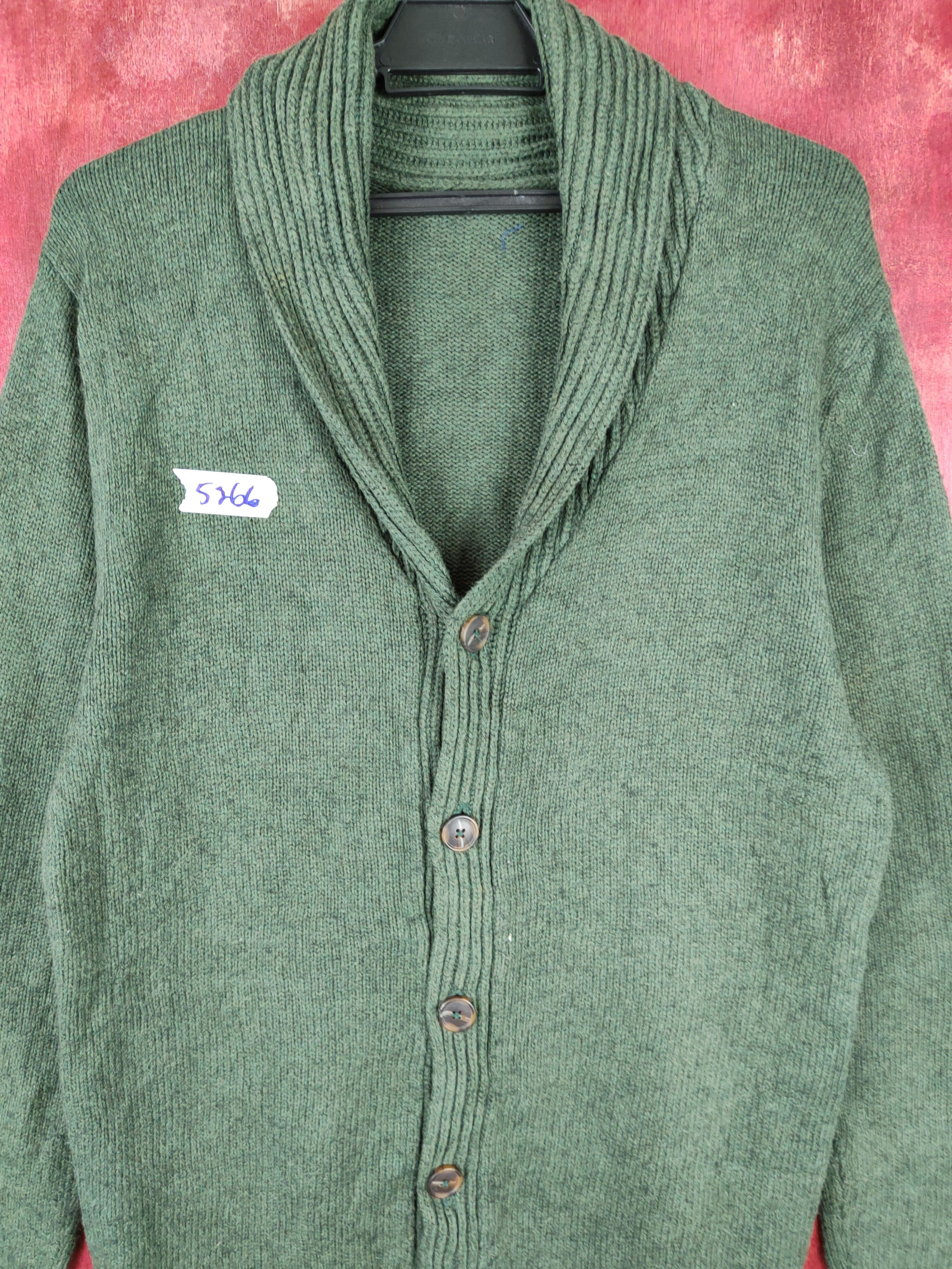 Homespun Knitwear × Japanese Brand Japanese Brand Dark Green Knitwear cardigan #5266 Size US L / EU 52-54 / 3 - 2 Thumbnail