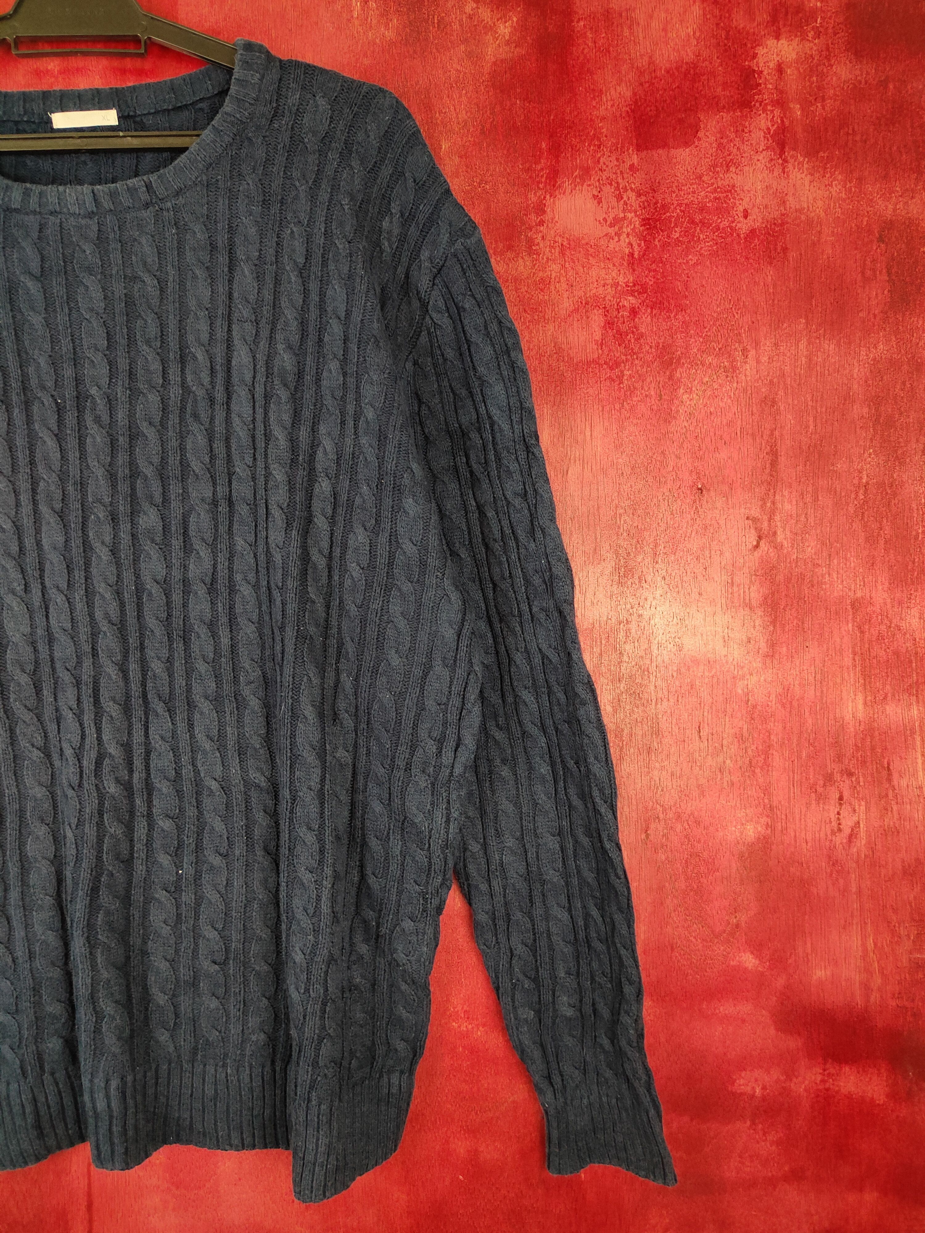 Homespun Knitwear × Japanese Brand GU Dark Blue Knitwear #5275 Size US L / EU 52-54 / 3 - 4 Thumbnail