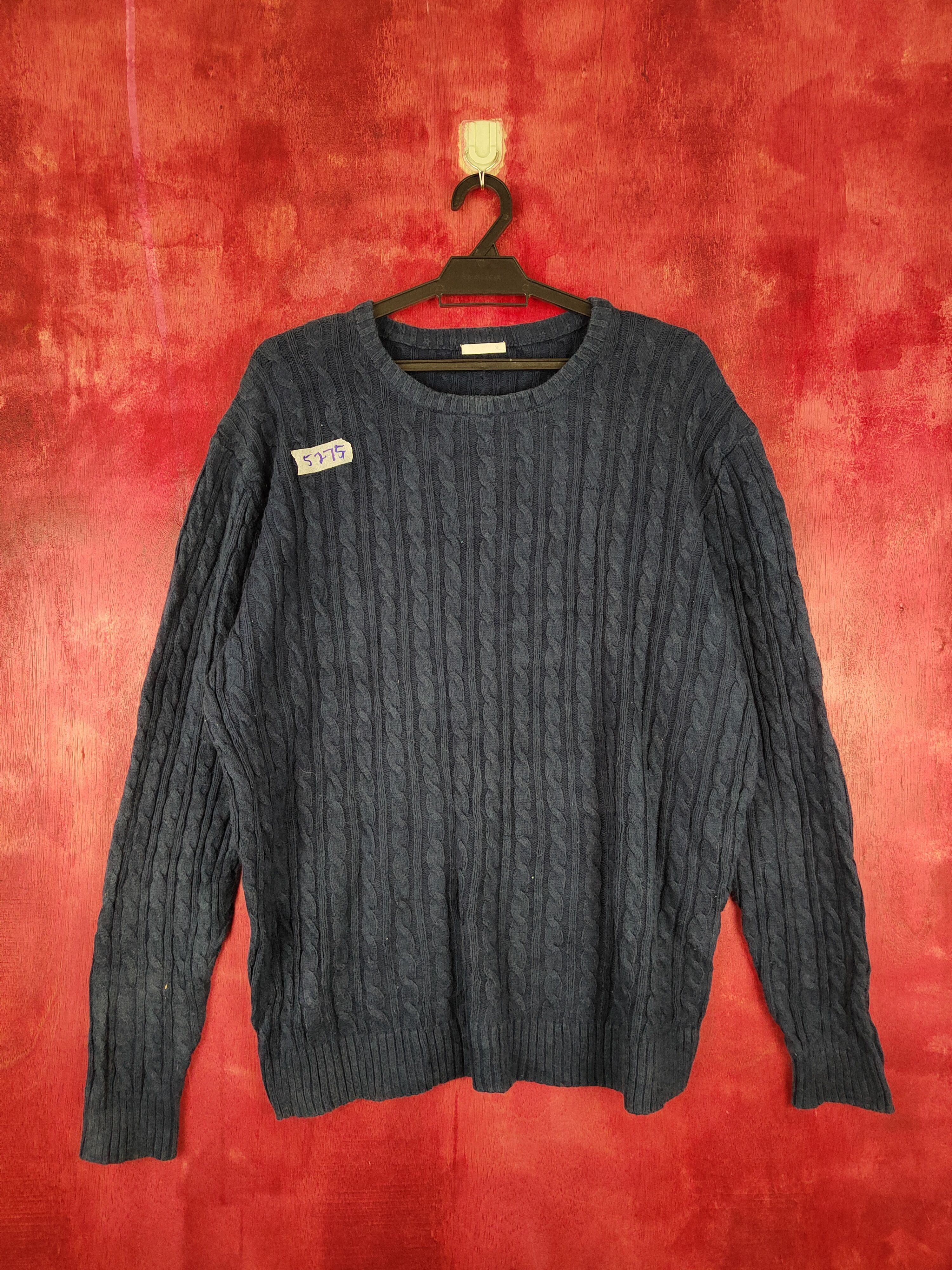 Homespun Knitwear × Japanese Brand GU Dark Blue Knitwear #5275 Size US L / EU 52-54 / 3 - 1 Thumbnail